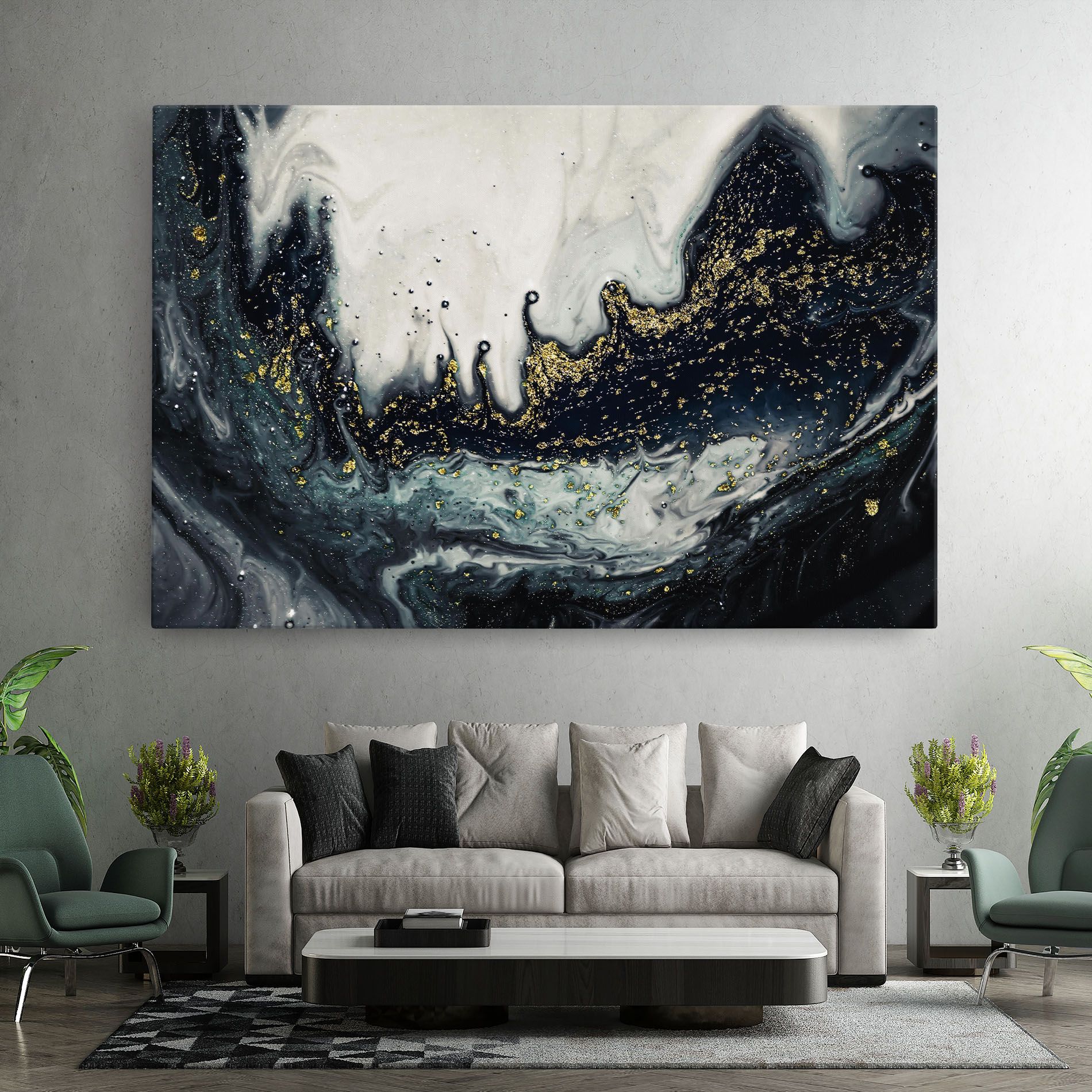 Abstract Black mockup 7