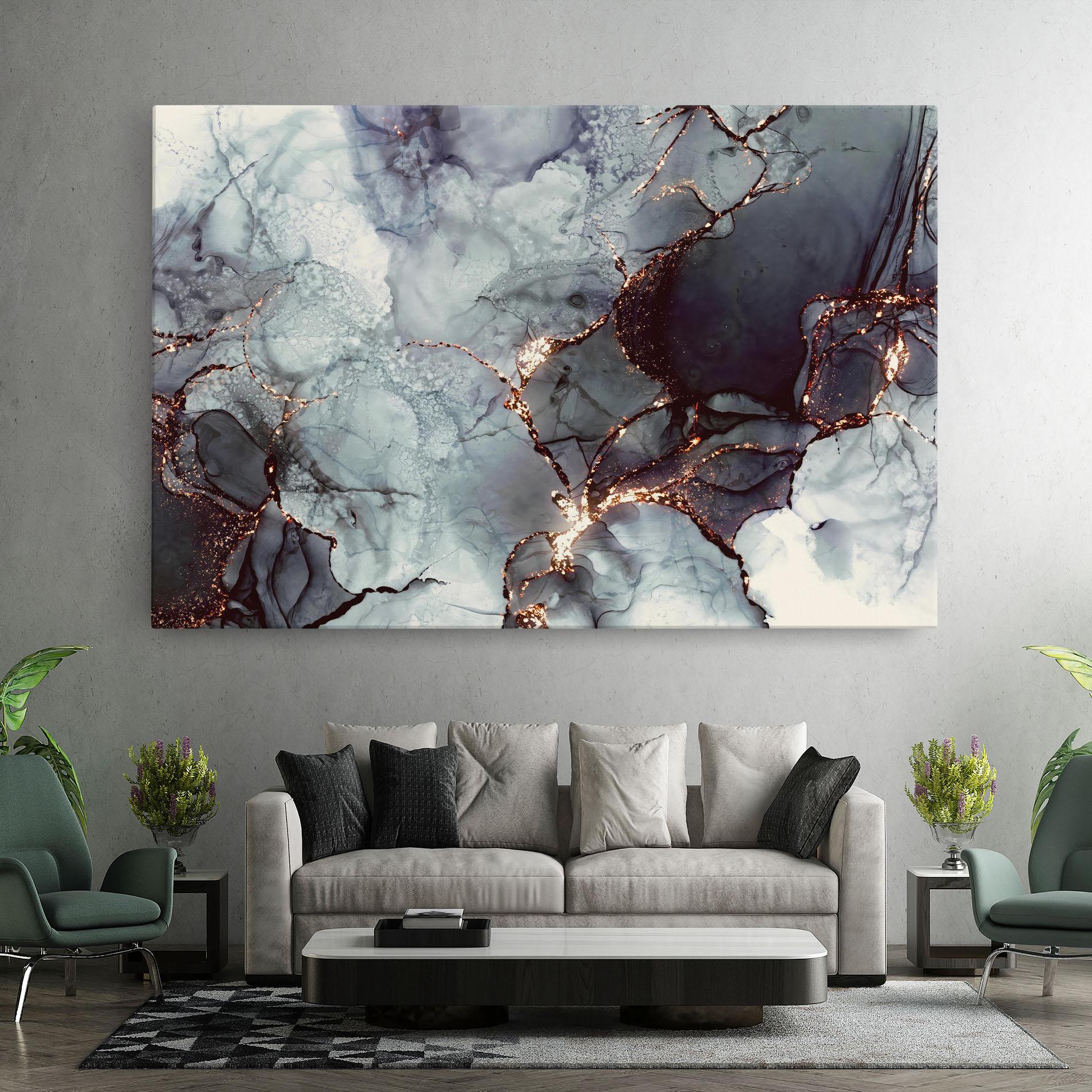 Картина на платно Abstract Gold Path mockup 7