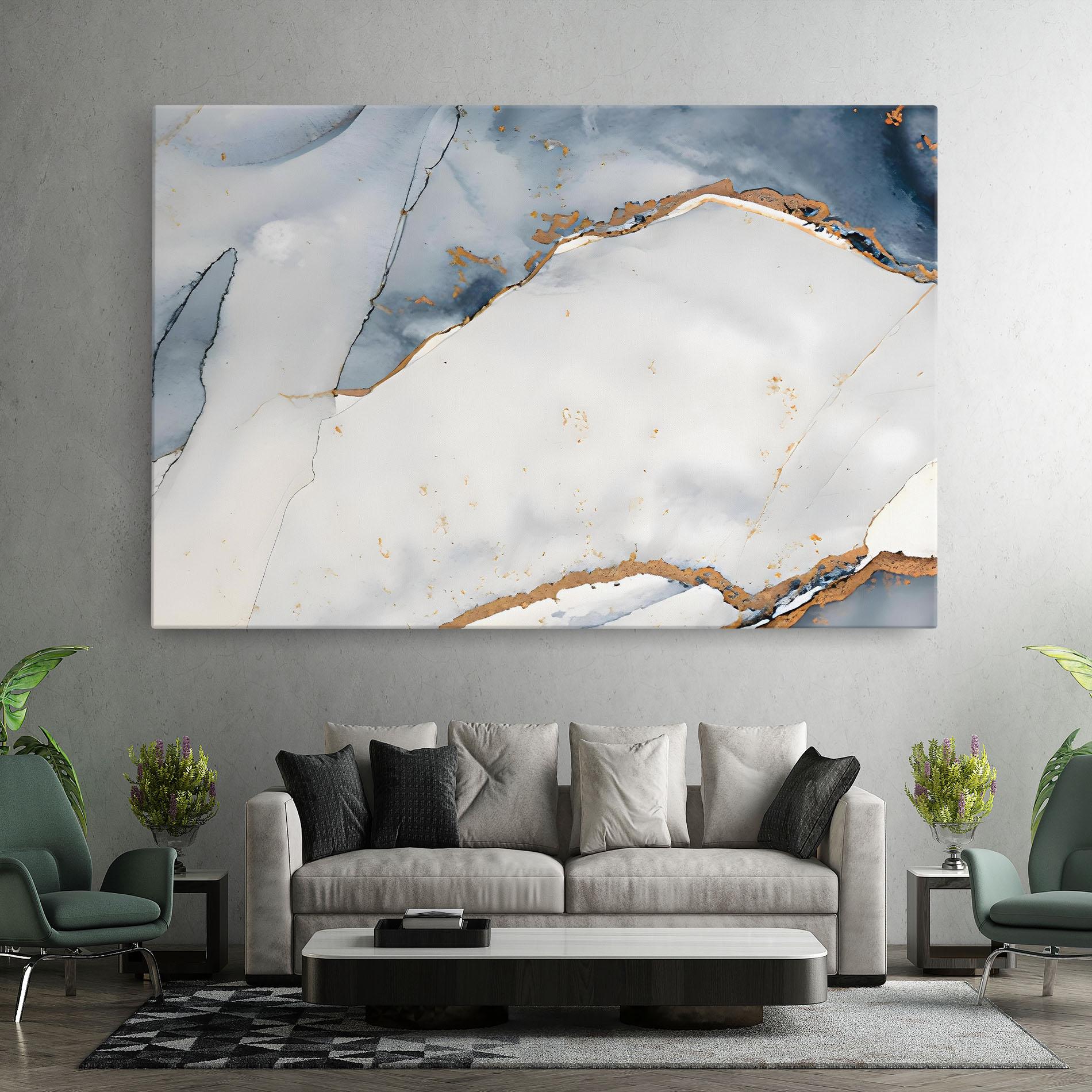 Картина на платно Blue Watercolor mockup 7