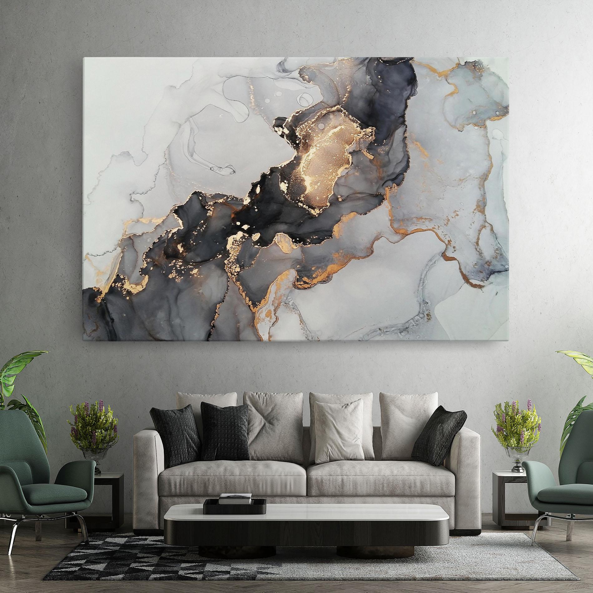 Картина на платно Marble Shades mockup 7