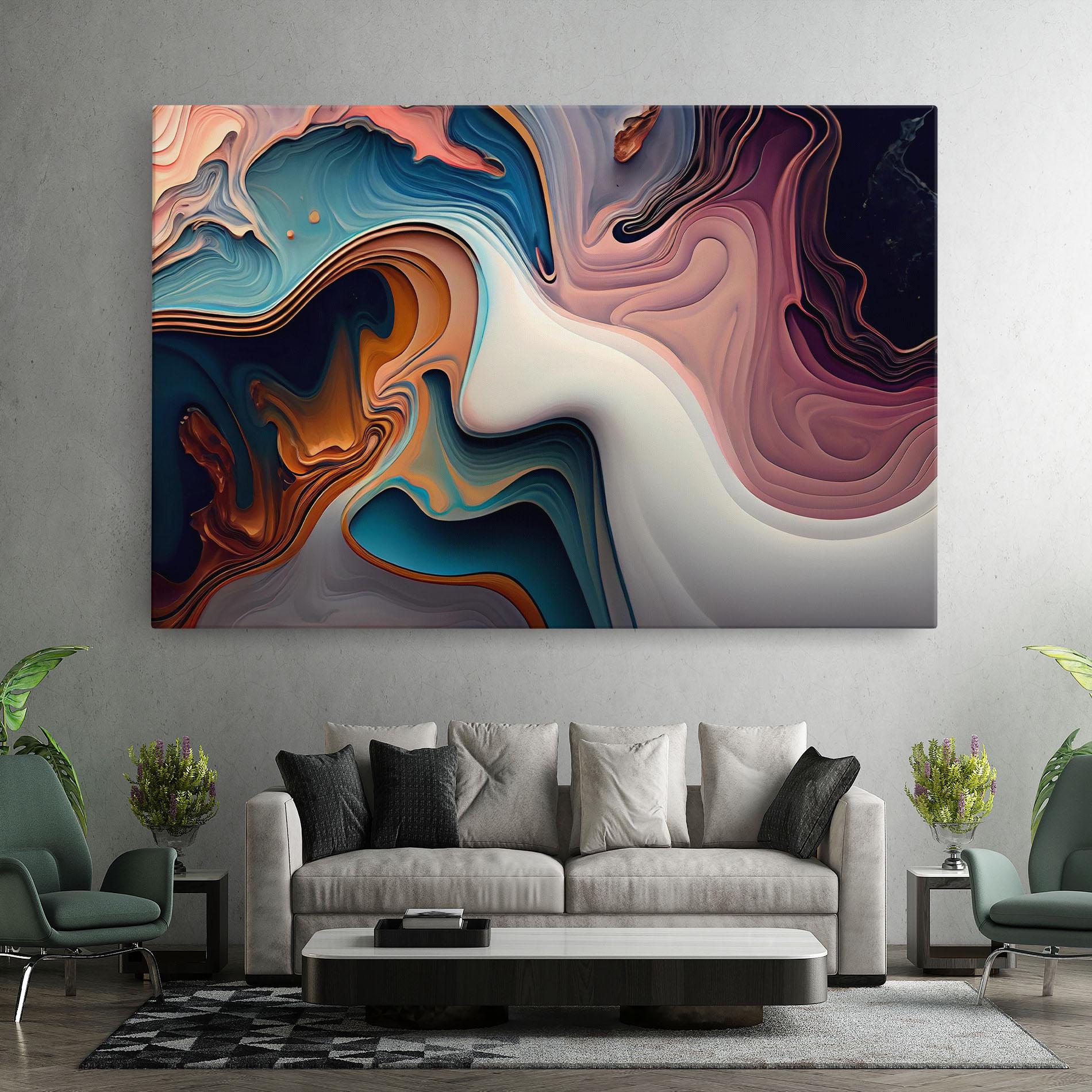 Картина на платно Mixed Colors Marble mockup 7
