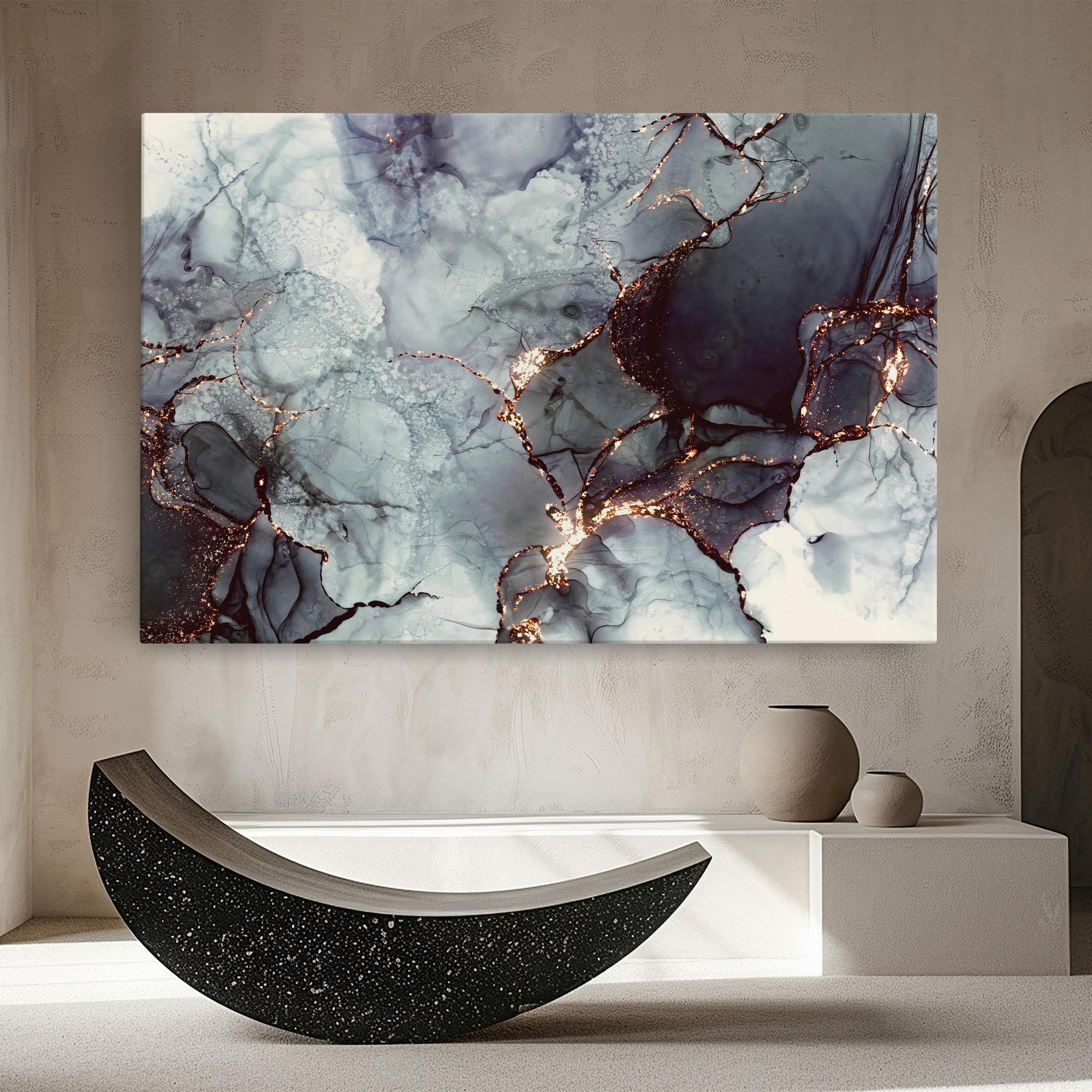 Картина на платно Abstract Gold Path mockup 8