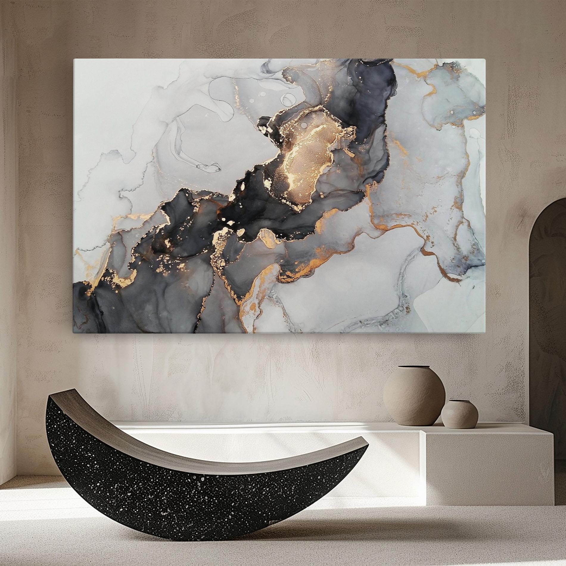 Картина на платно Marble Shades mockup 8