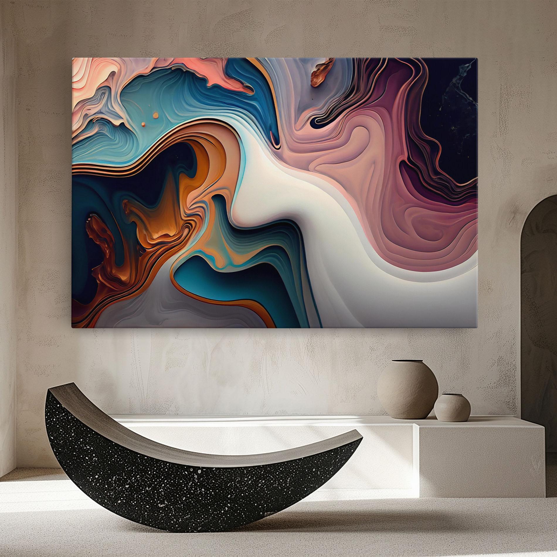 Картина на платно Mixed Colors Marble mockup 8