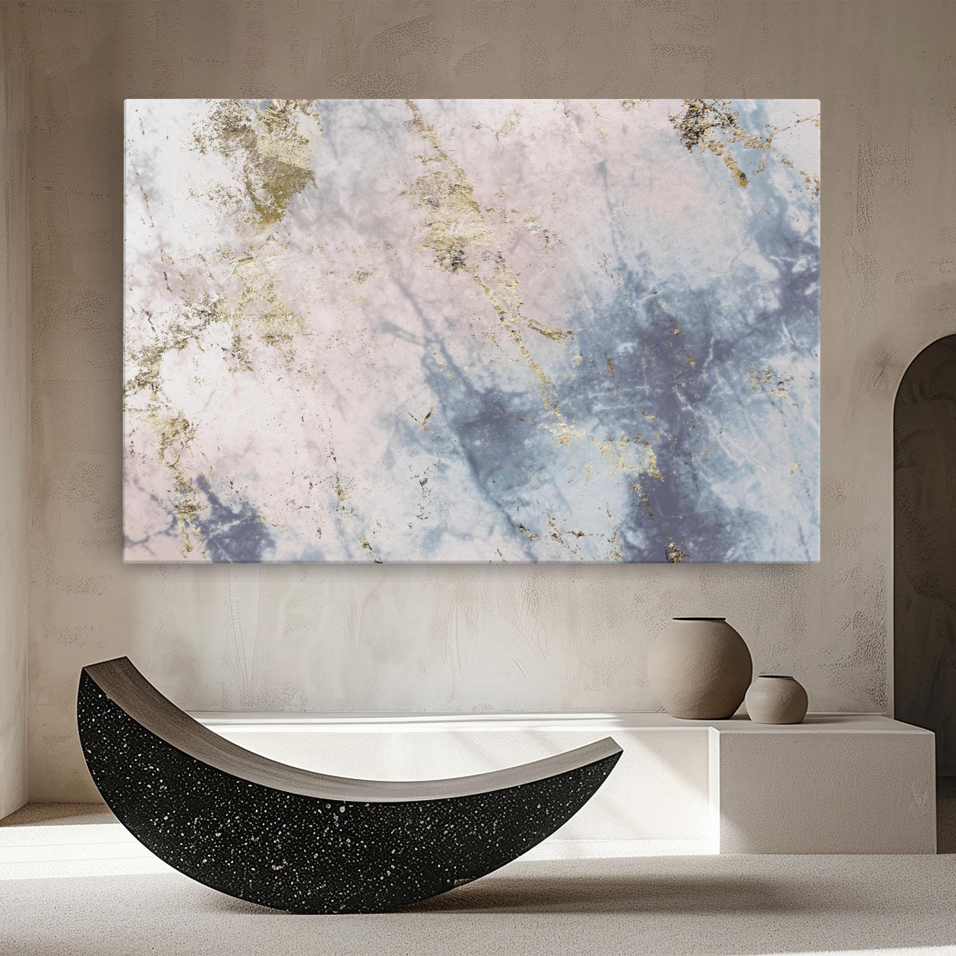 Картина на платно Pink Blue Marble mockup 8