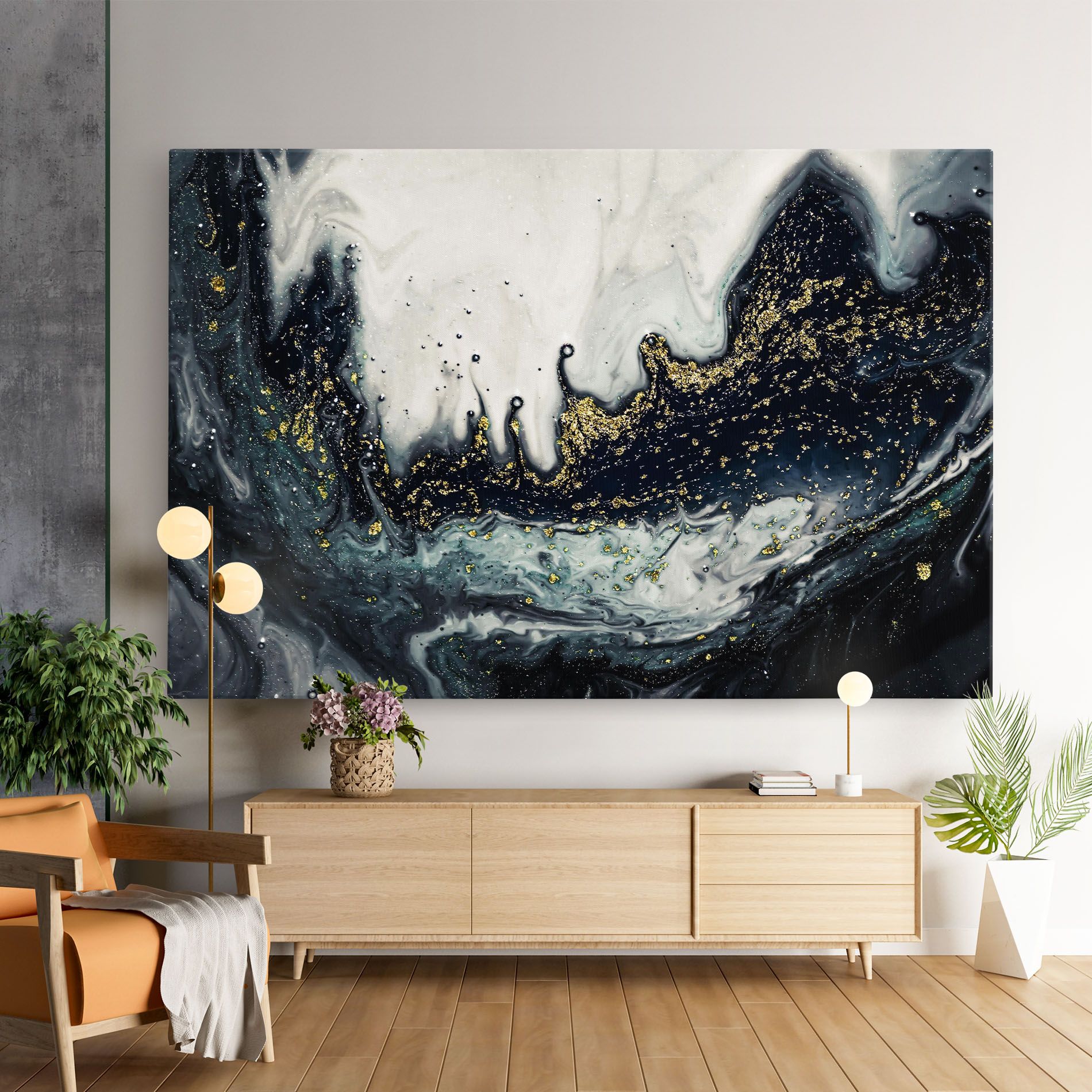 Abstract Black mockup 9