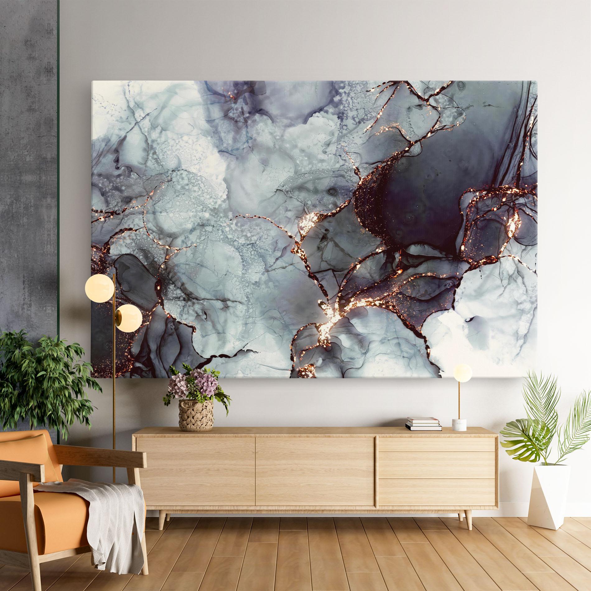 Картина на платно Abstract Gold Path mockup 9