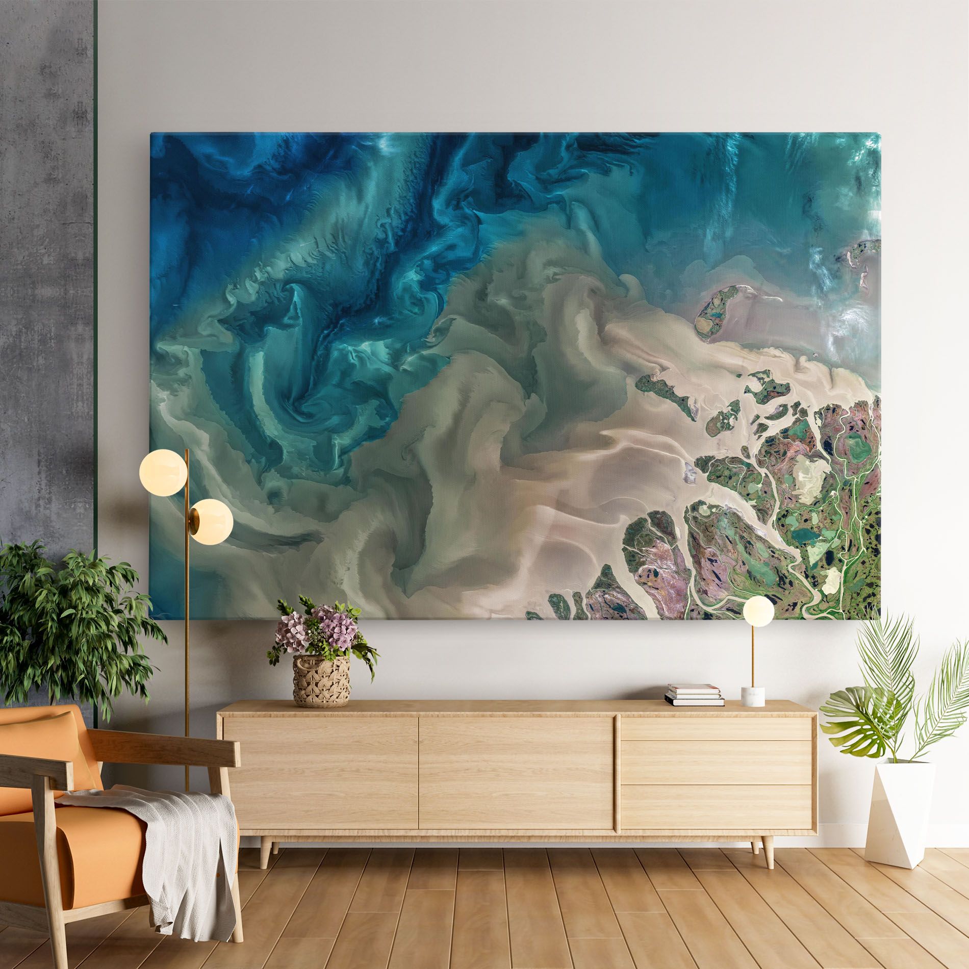 Ocean Blue Marble mockup 9