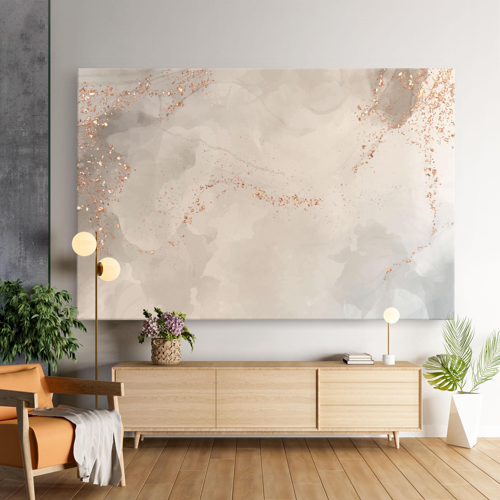 Картина на платно Pink Grey Marble 01 mockup 9