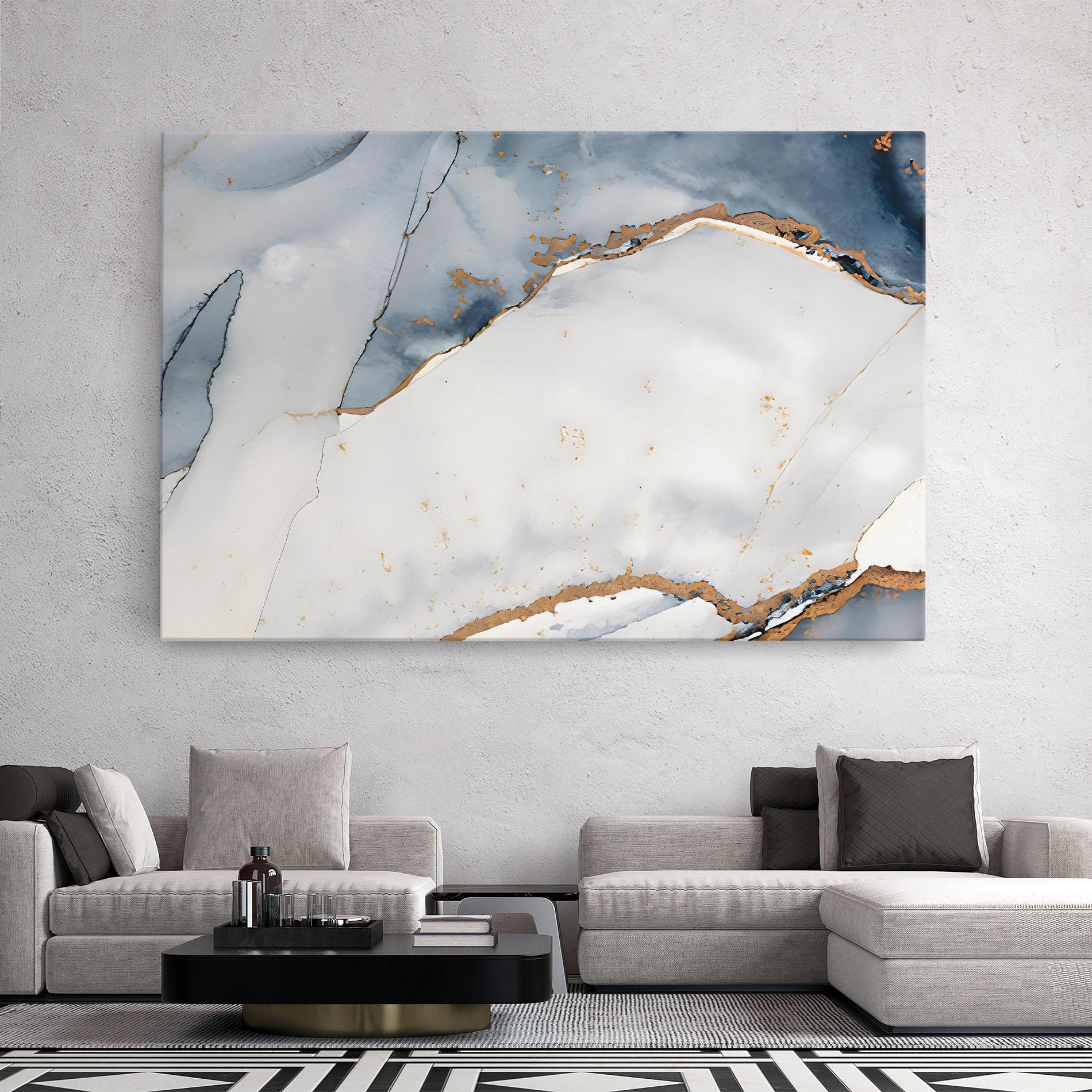 Картина на платно Blue Watercolor mockup 2