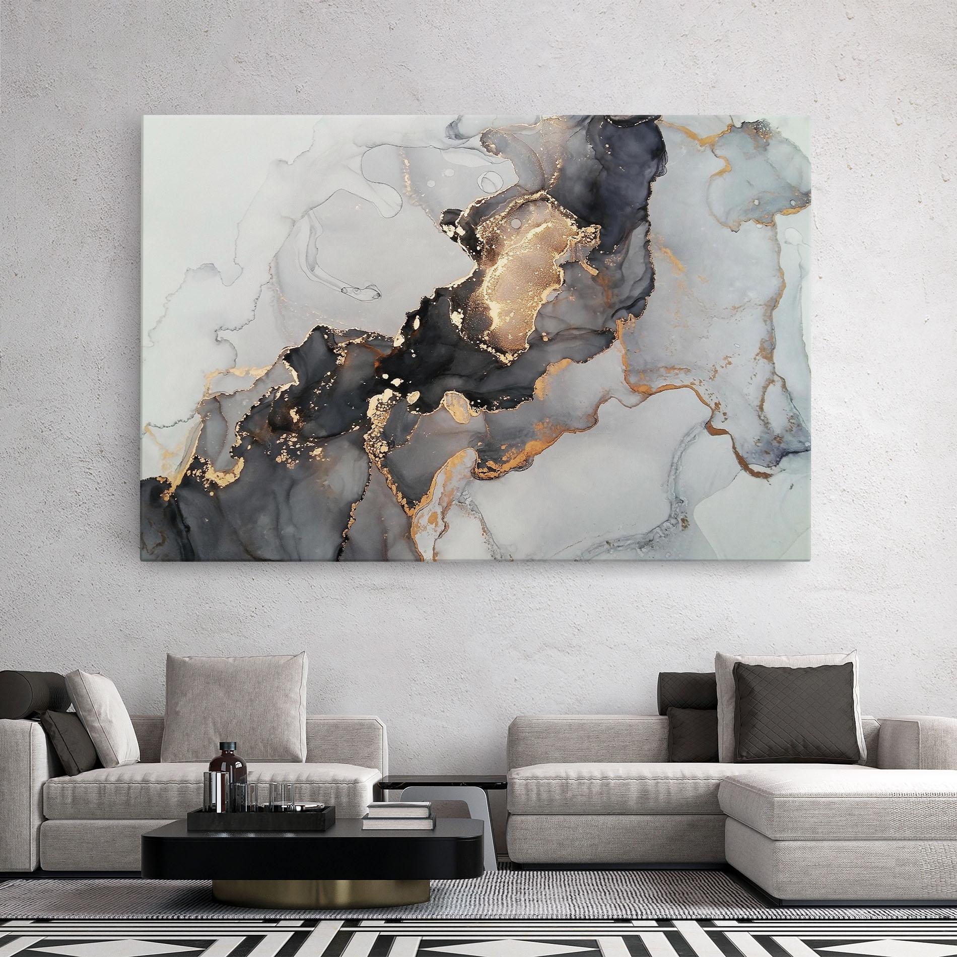 Картина на платно Marble Shades mockup 2