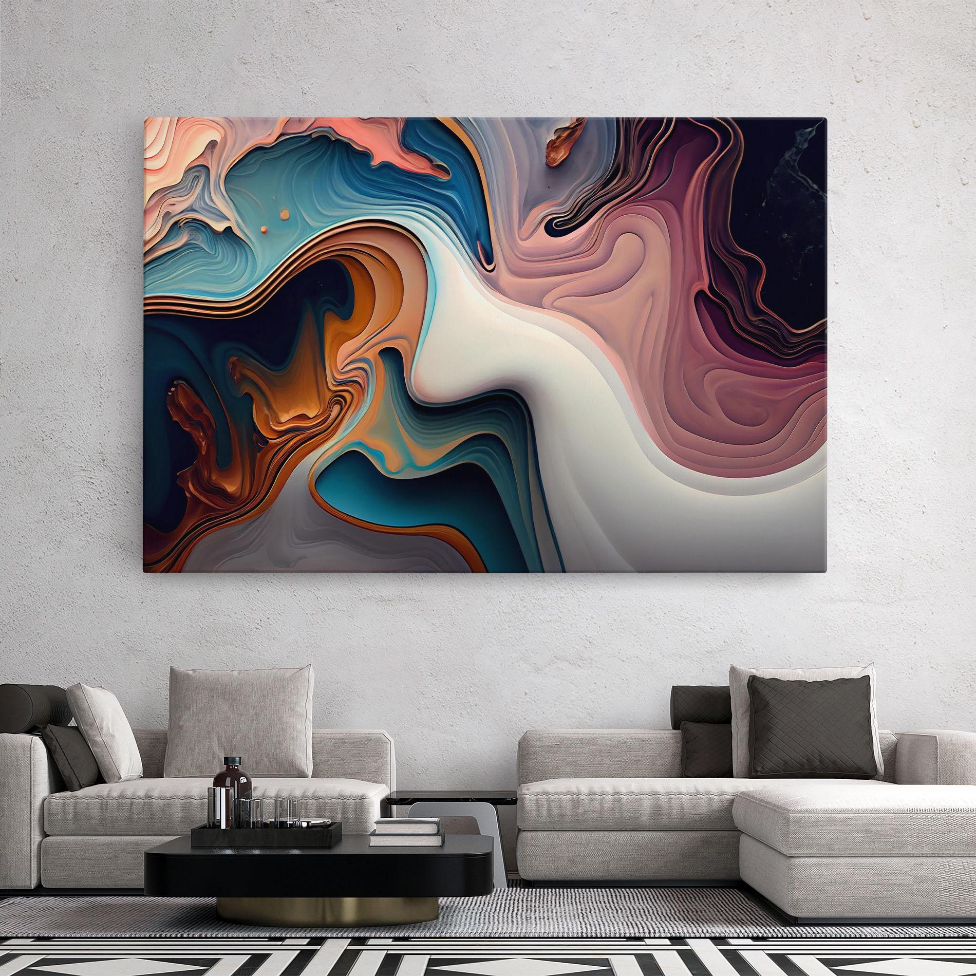 Картина на платно Mixed Colors Marble mockup 2