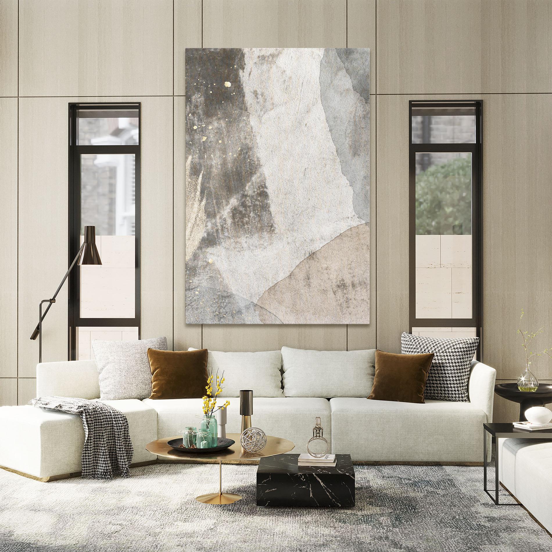 Картина на платно Light Cream Marble mockup 2