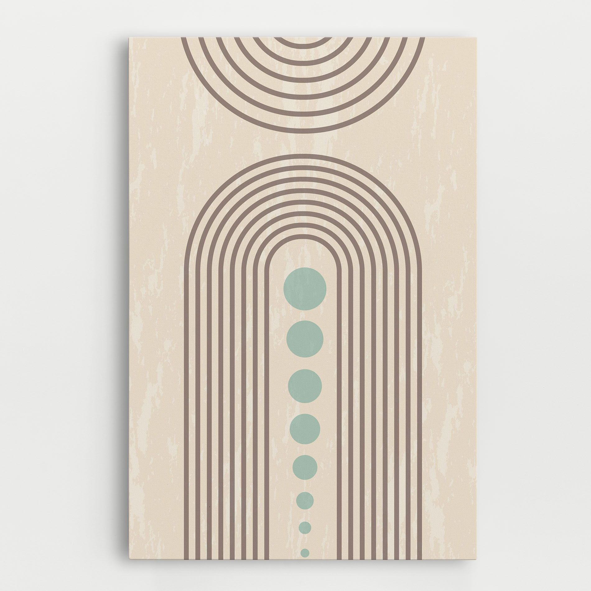 Cream Blue Circles mockup 0