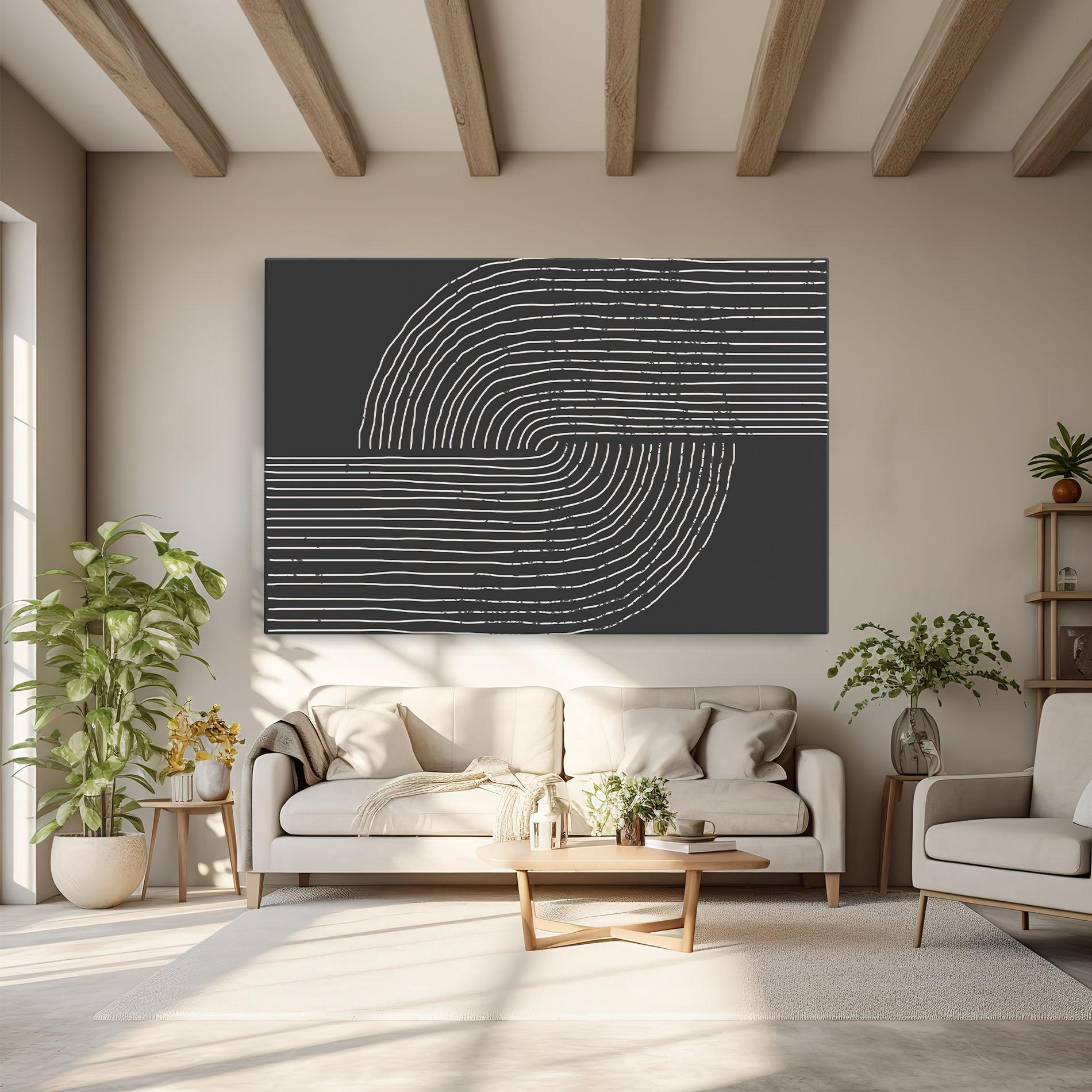 Картина на платно Minimalist Circle mockup 6