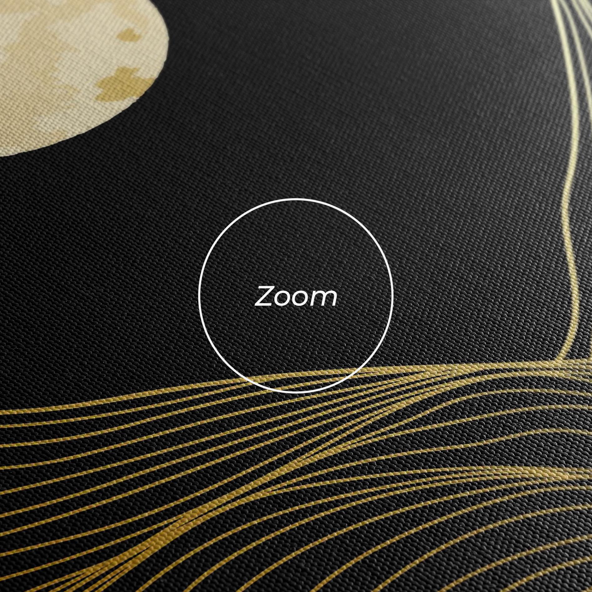 Картина на платно Golden Moon mockup 3