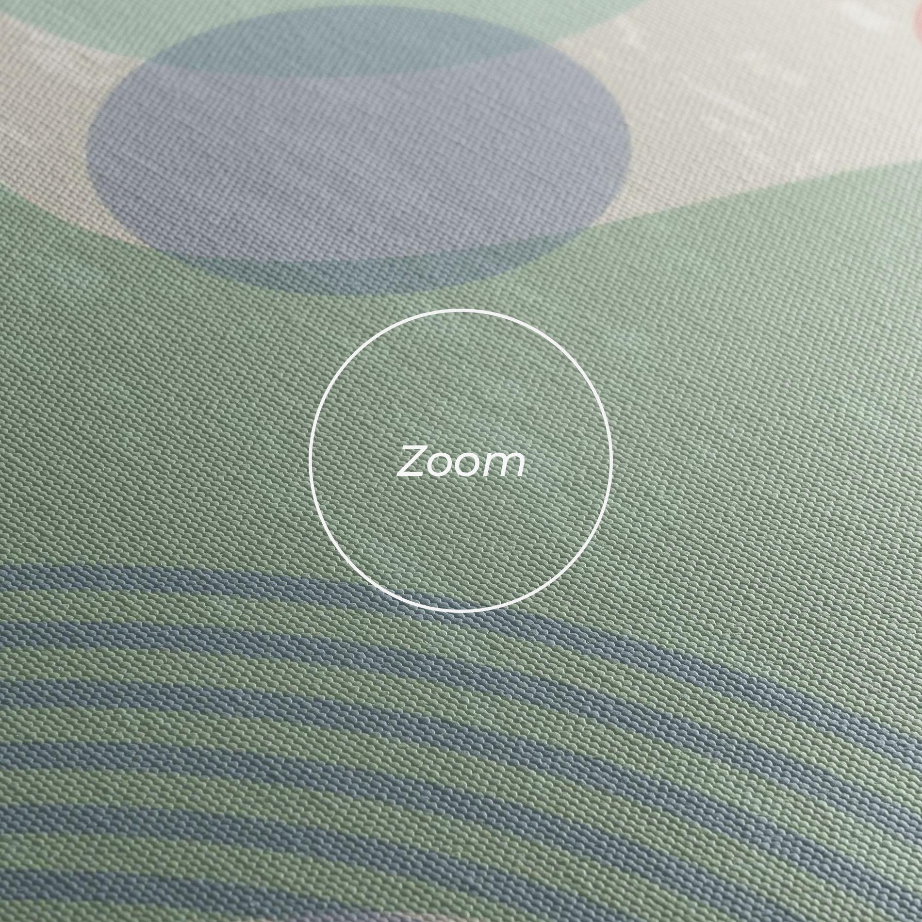 Картина на платно Green Pink Shapes mockup 3