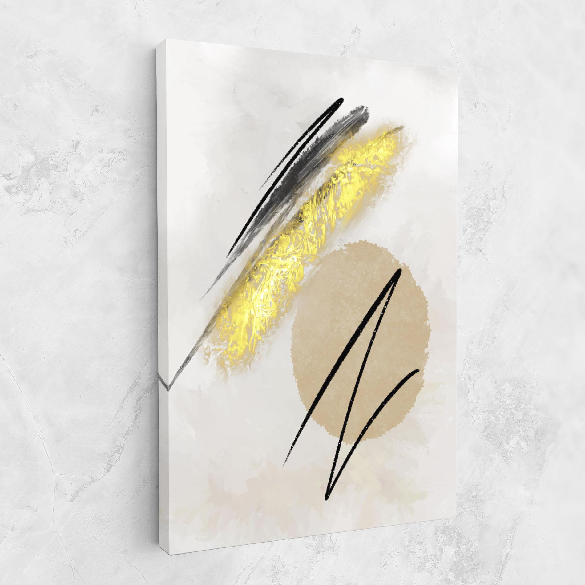 Картина на платно Gold Brush mockup 1