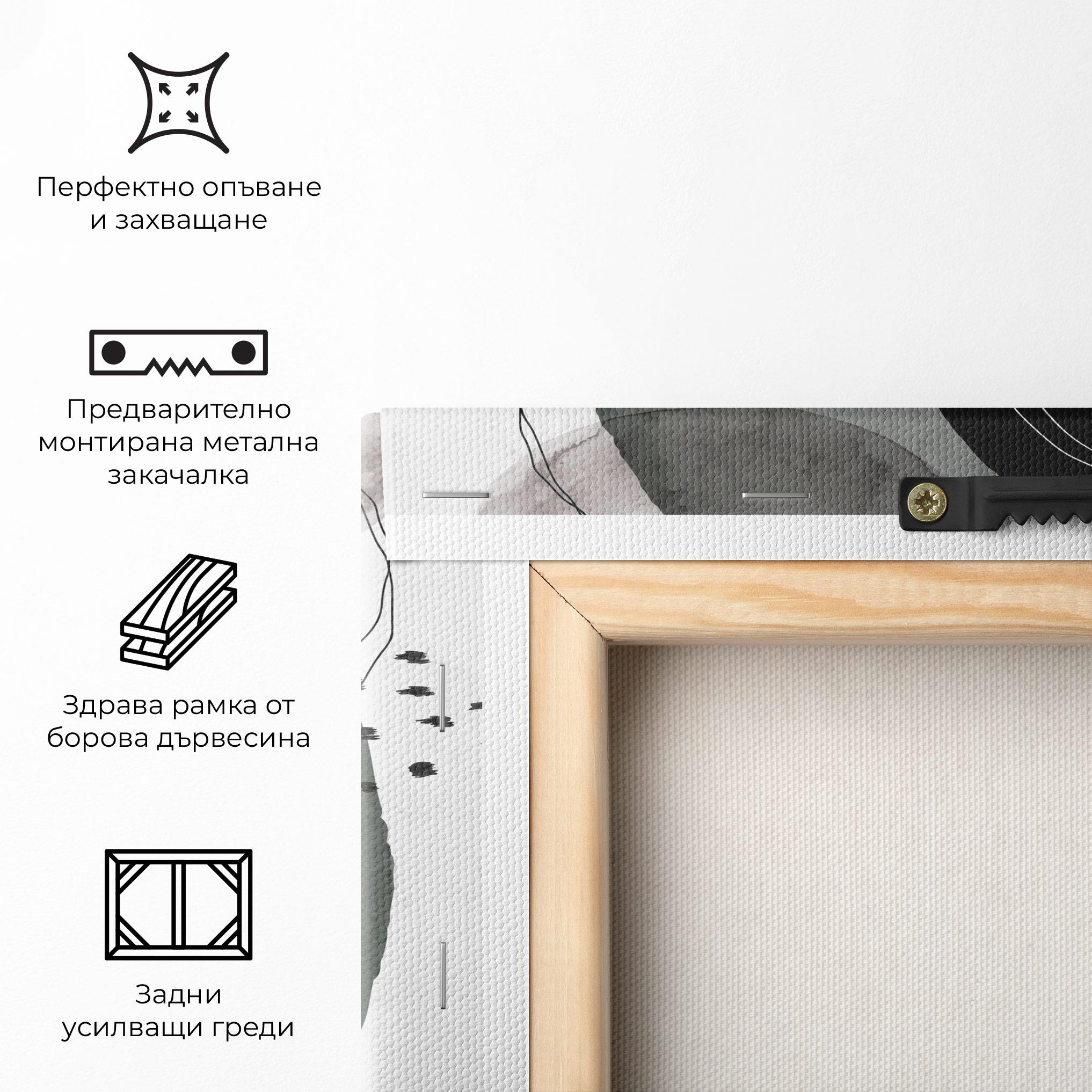 Картина на платно Green Watercolor mockup 5