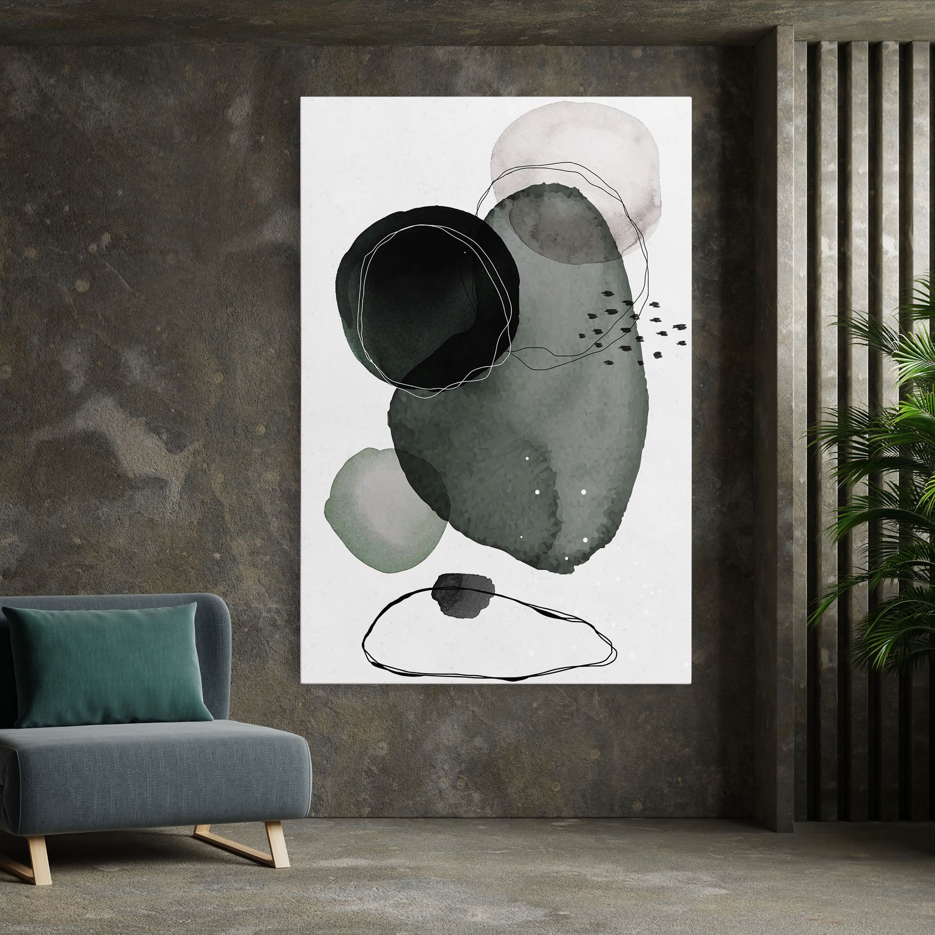 Green Watercolor mockup 7