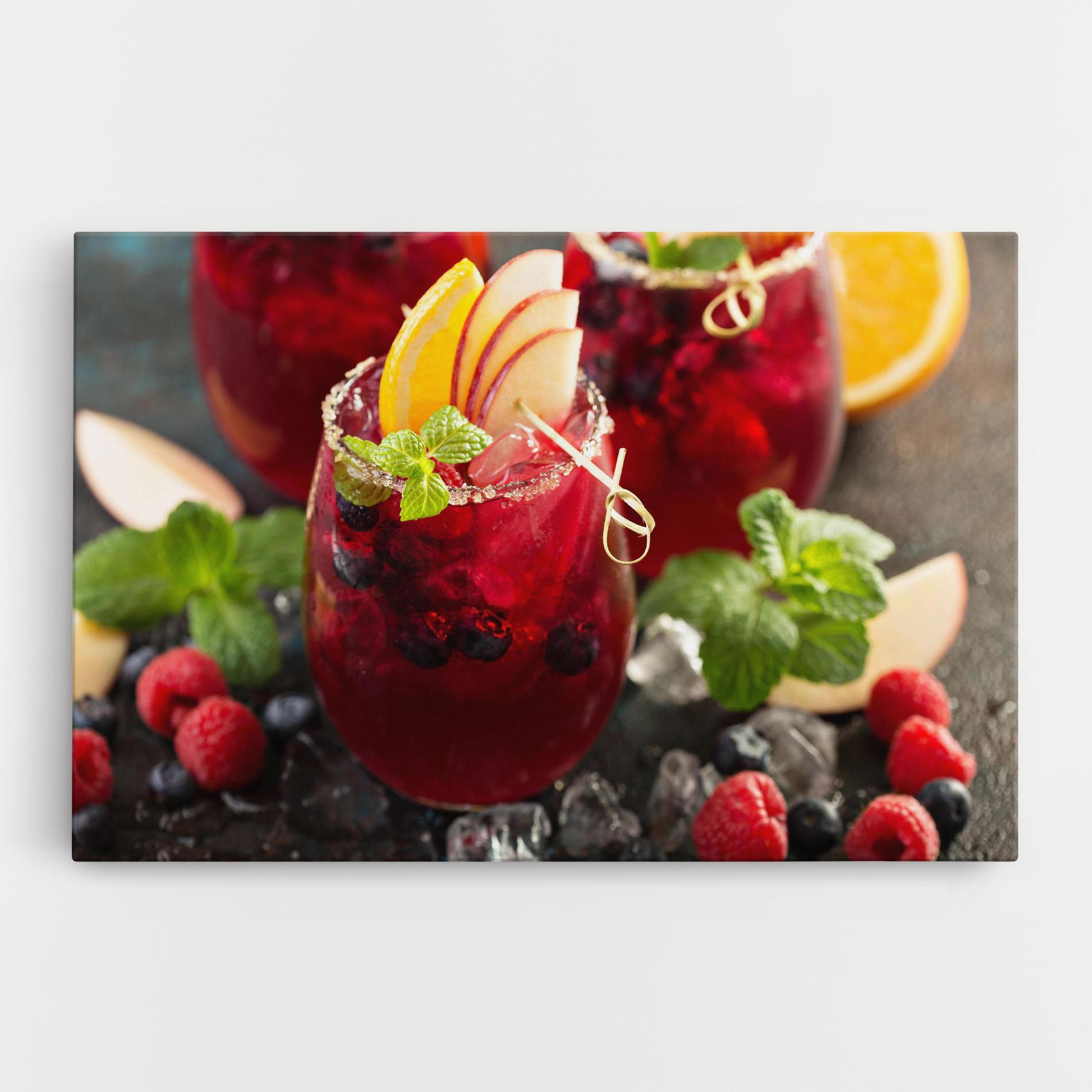 Картина на платно Berry Drink mockup 0