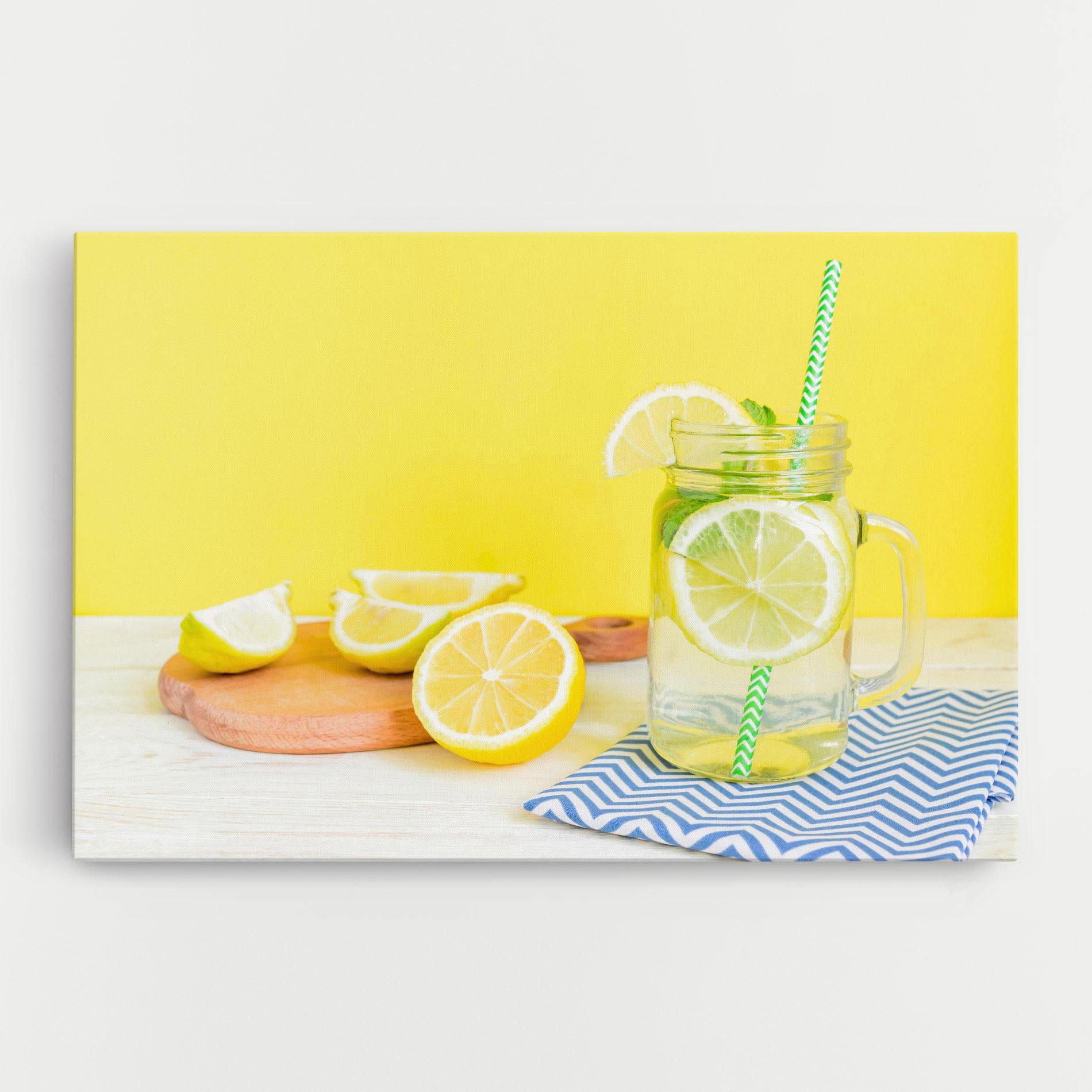 Картина на платно Citrus Lemonade Water mockup 0