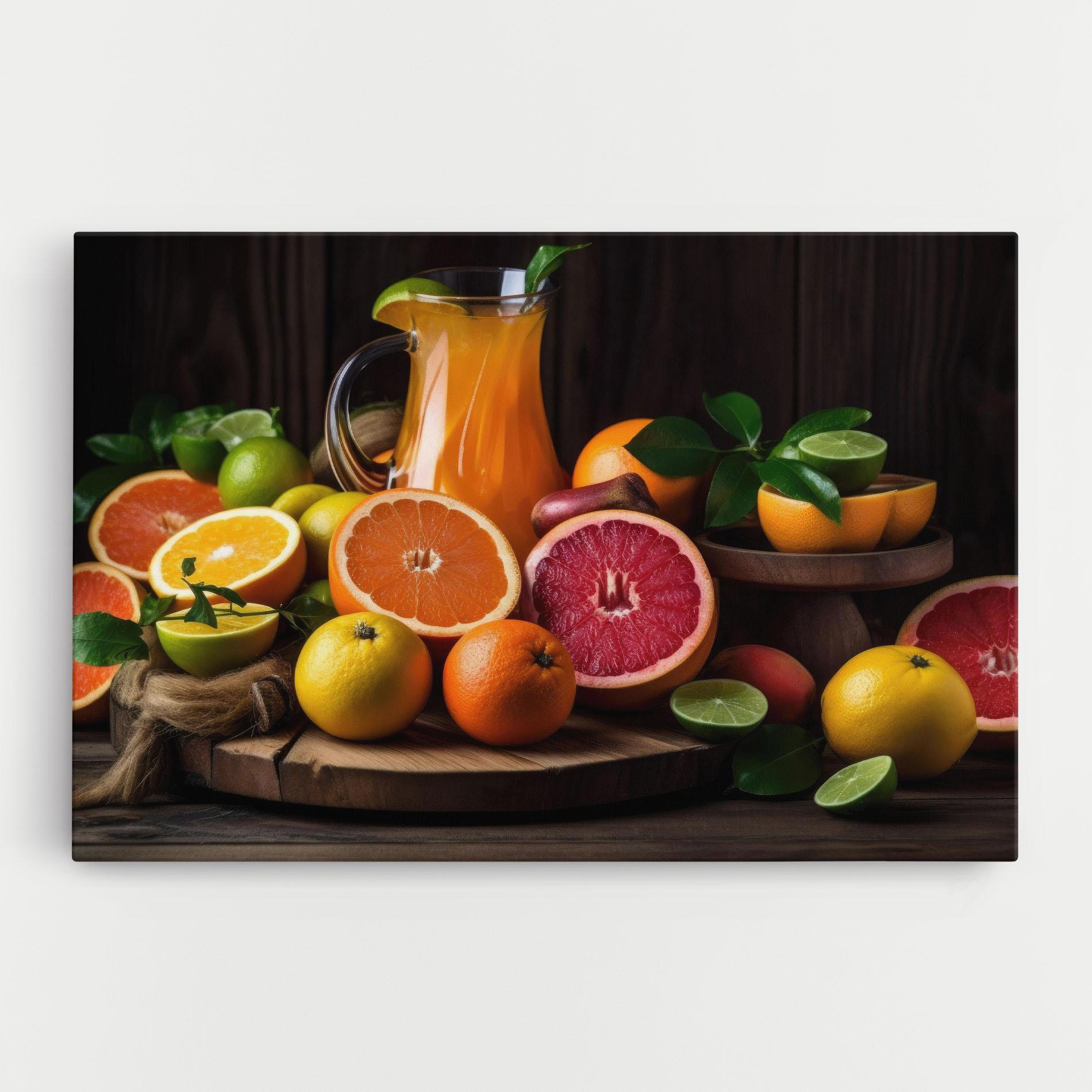 Картина на платно Glass Of Orange Juice mockup 0
