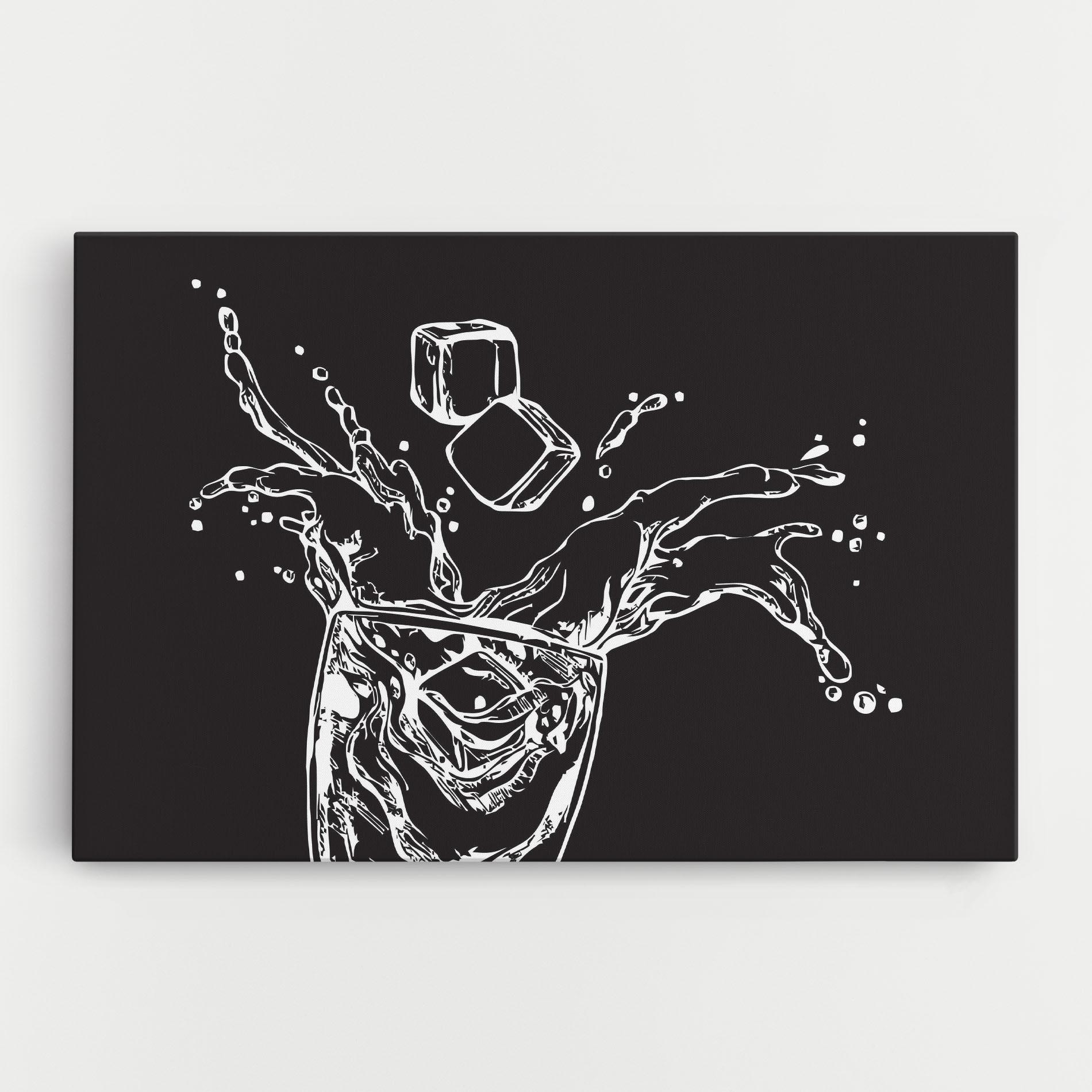 Картина на платно Ice Splash Drink mockup 0