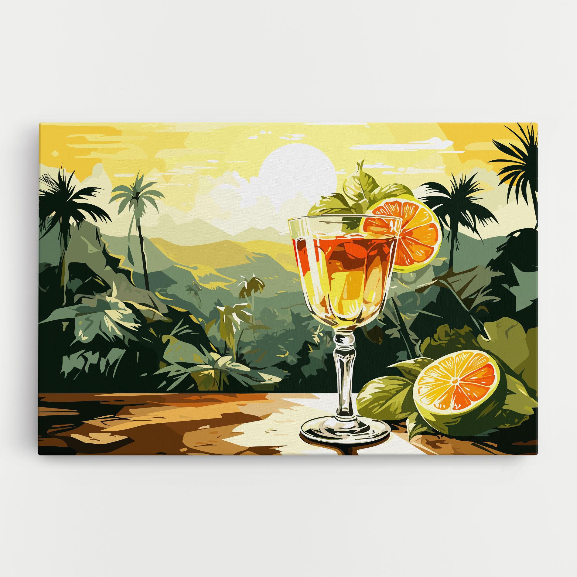 Картина на платно Orange Drink mockup 0