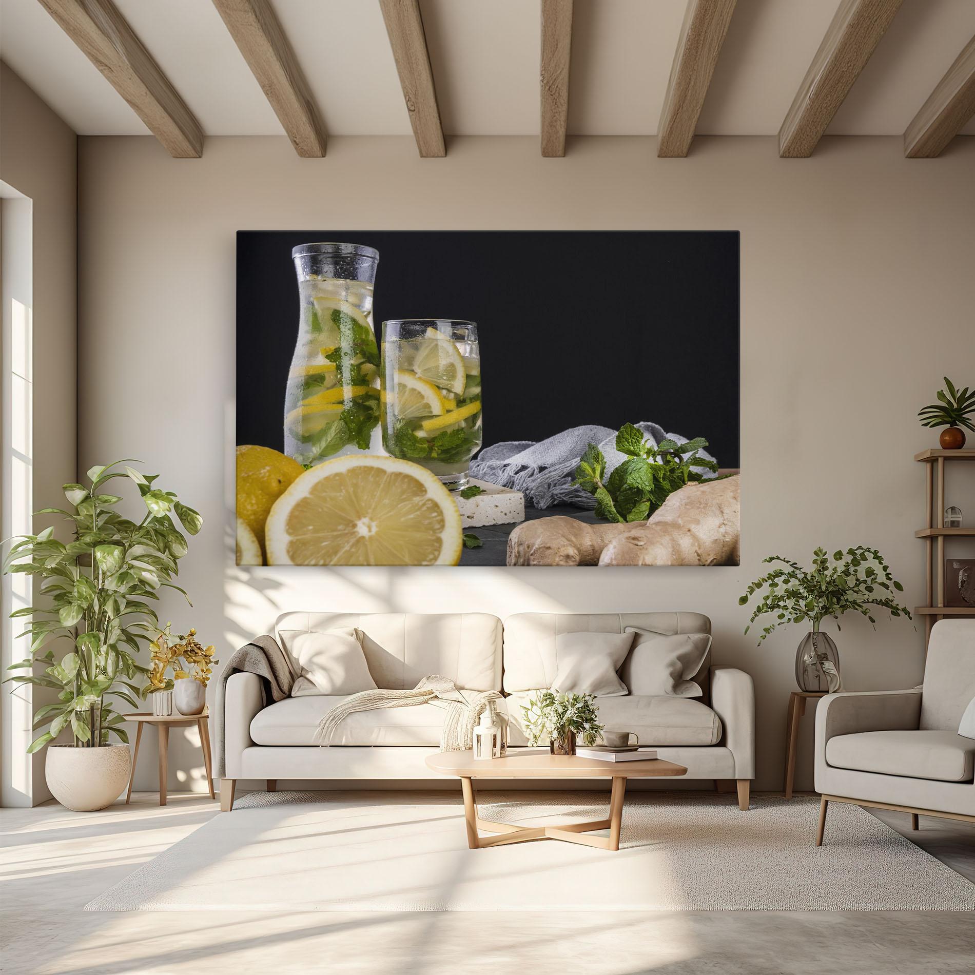 Картина на платно Ginger Lemonade mockup 6