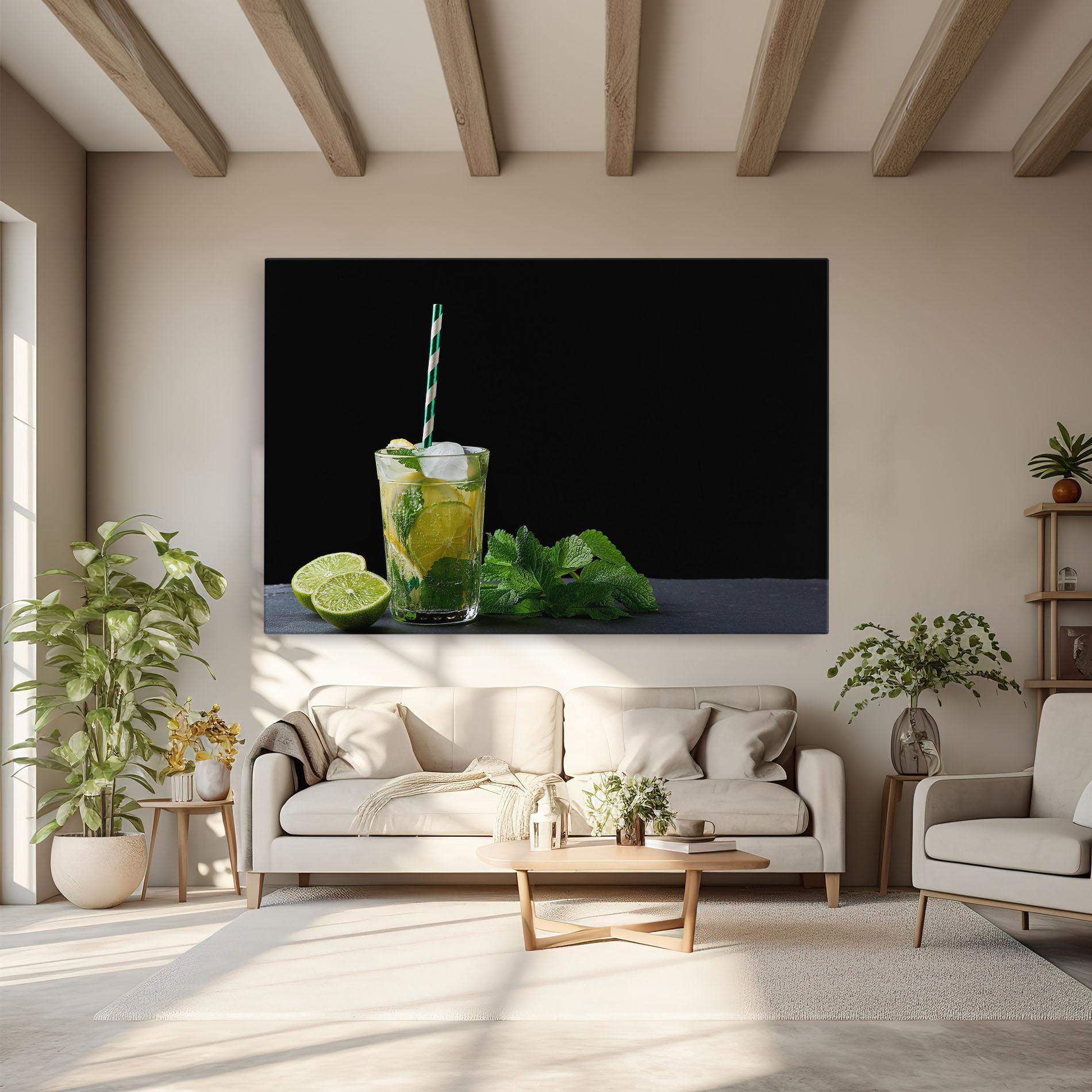 Картина на платно Refreshing Drink mockup 6