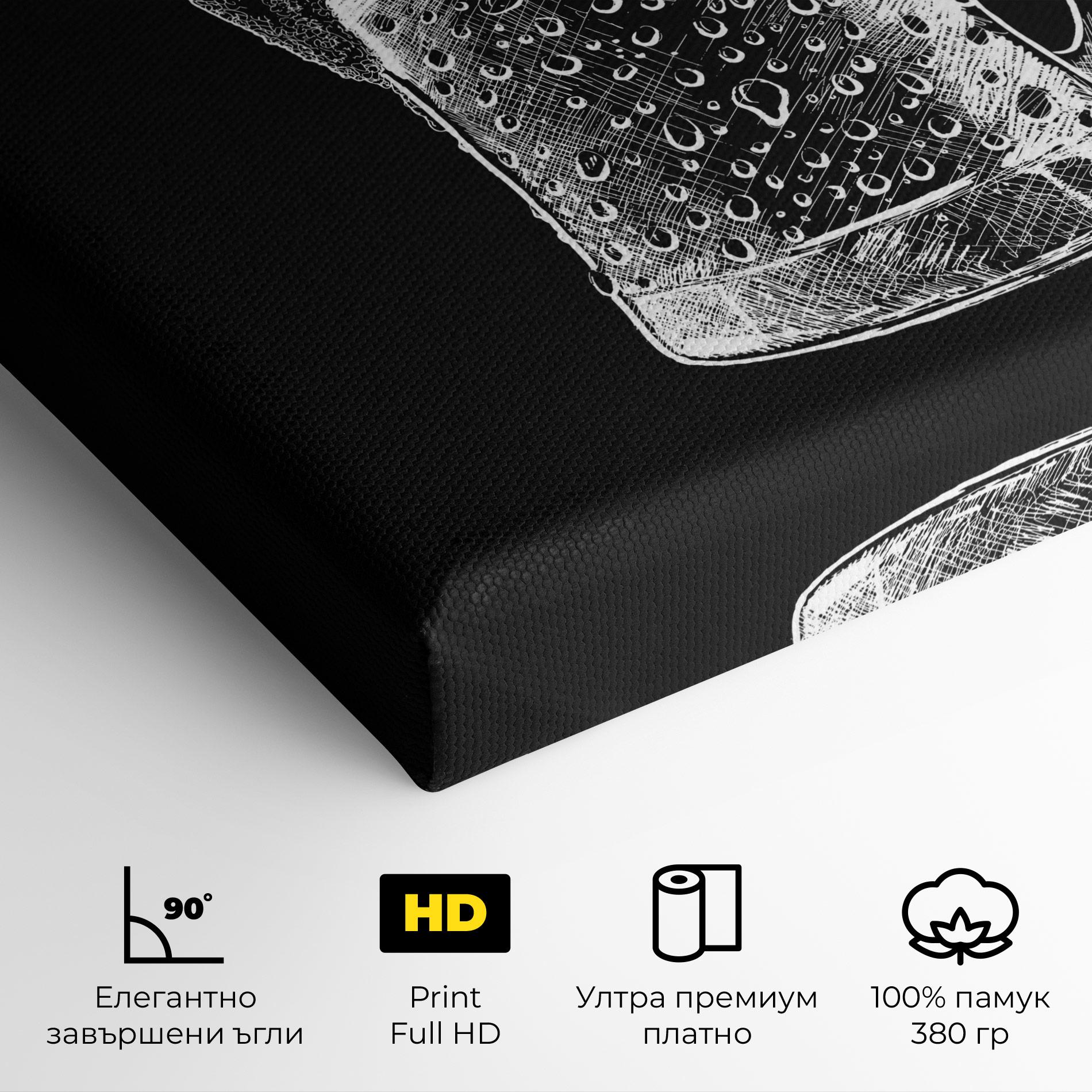 Картина на платно Beer Woman mockup 4