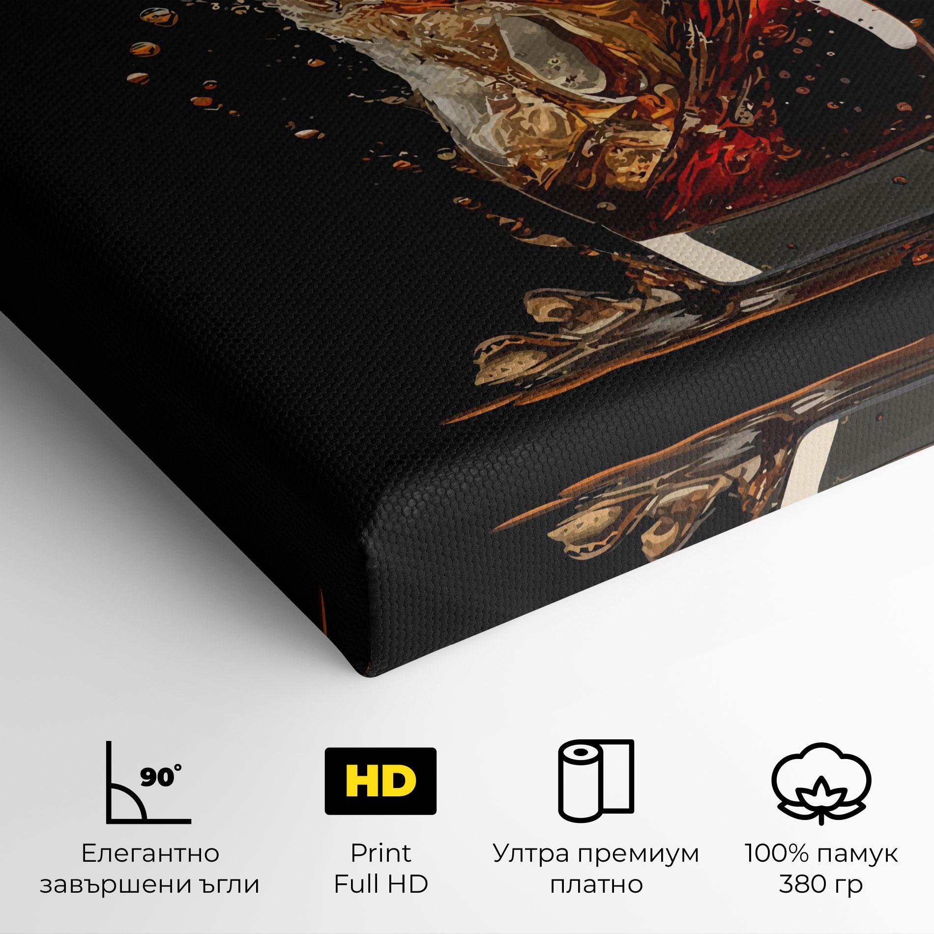 Картина на платно Cola Splash mockup 4