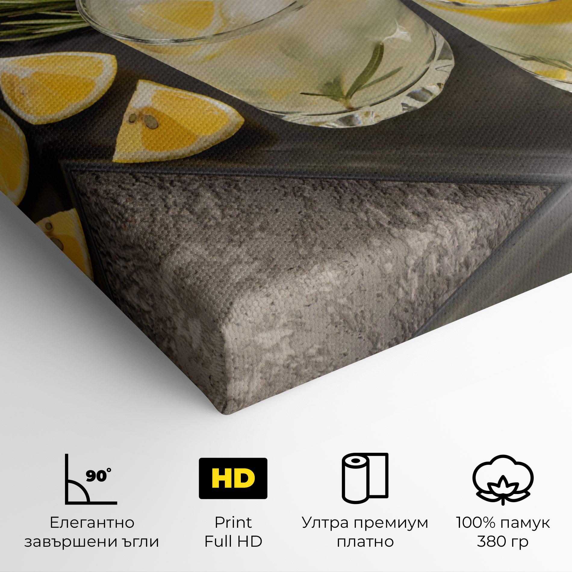 Картина на платно Fruit Vitamin Water mockup 4