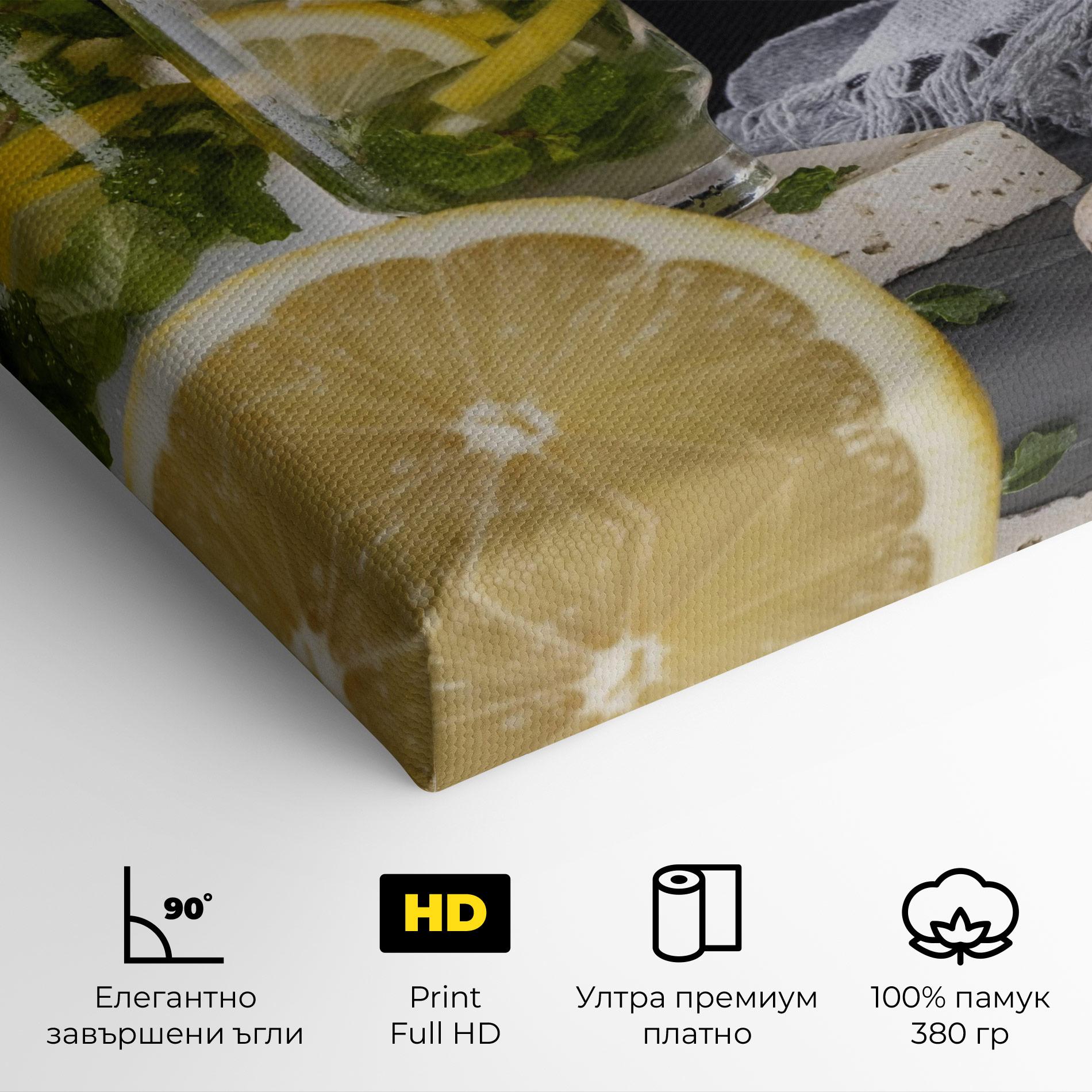 Картина на платно Ginger Lemonade mockup 4