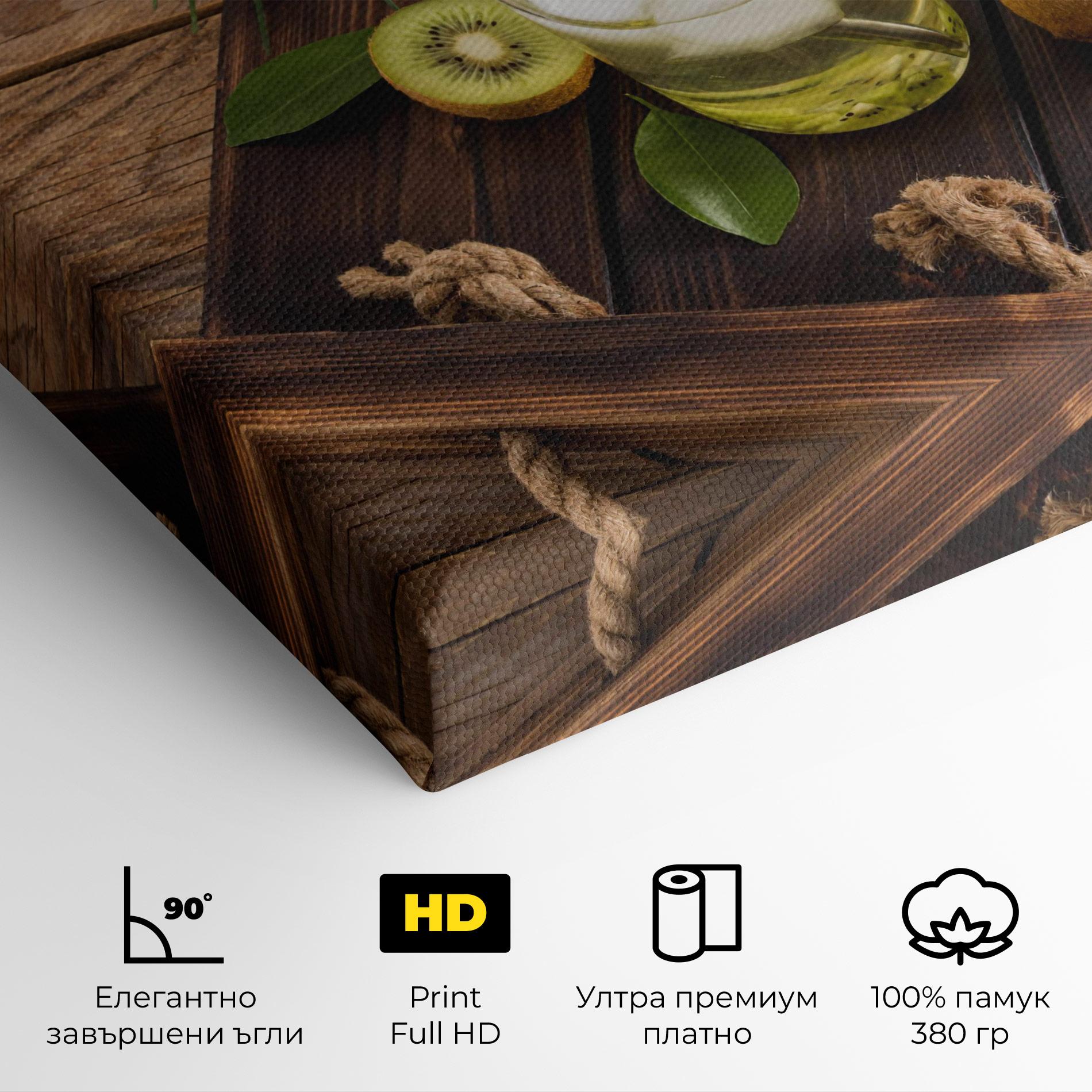 Картина на платно Kiwi Drinks mockup 4