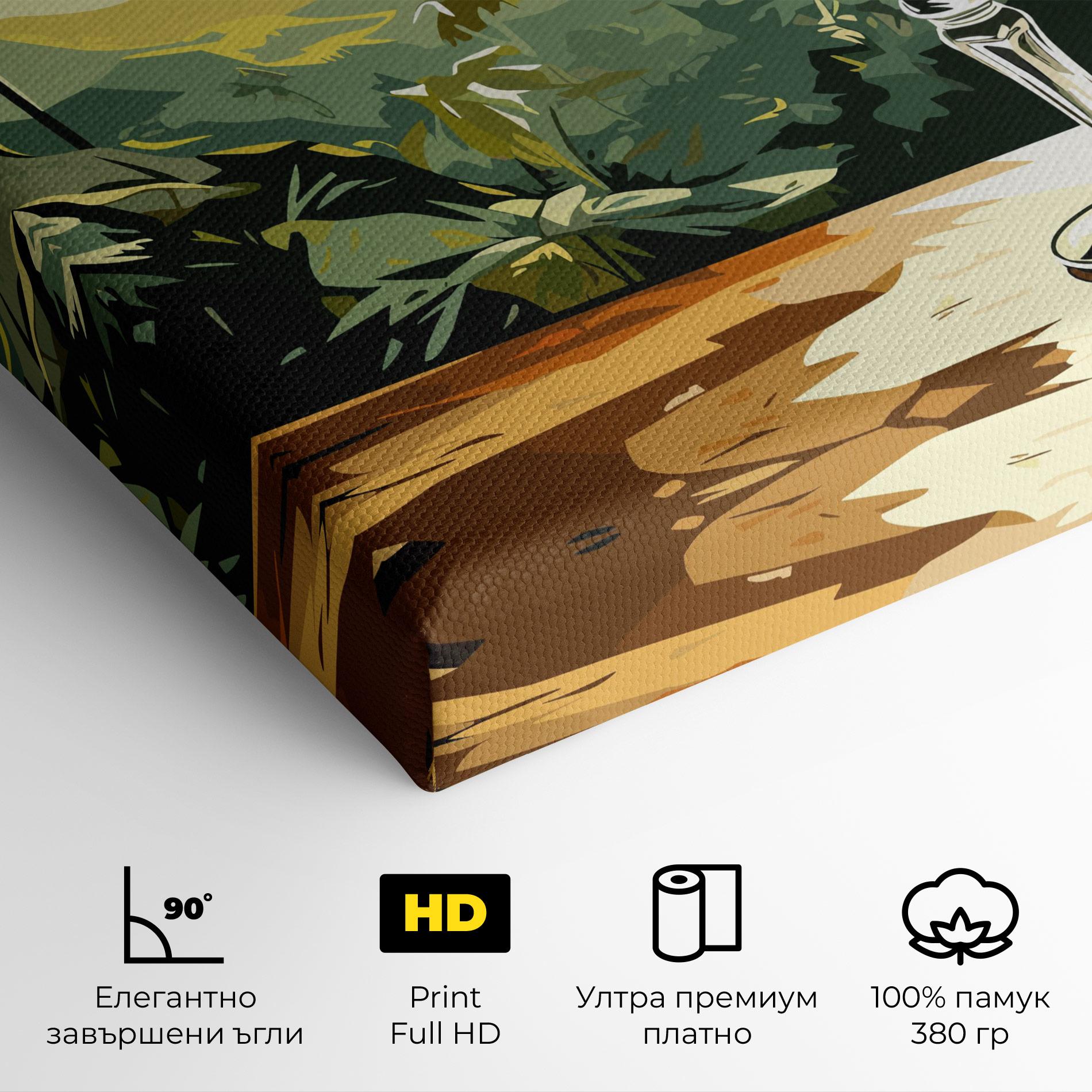 Картина на платно Orange Drink mockup 4