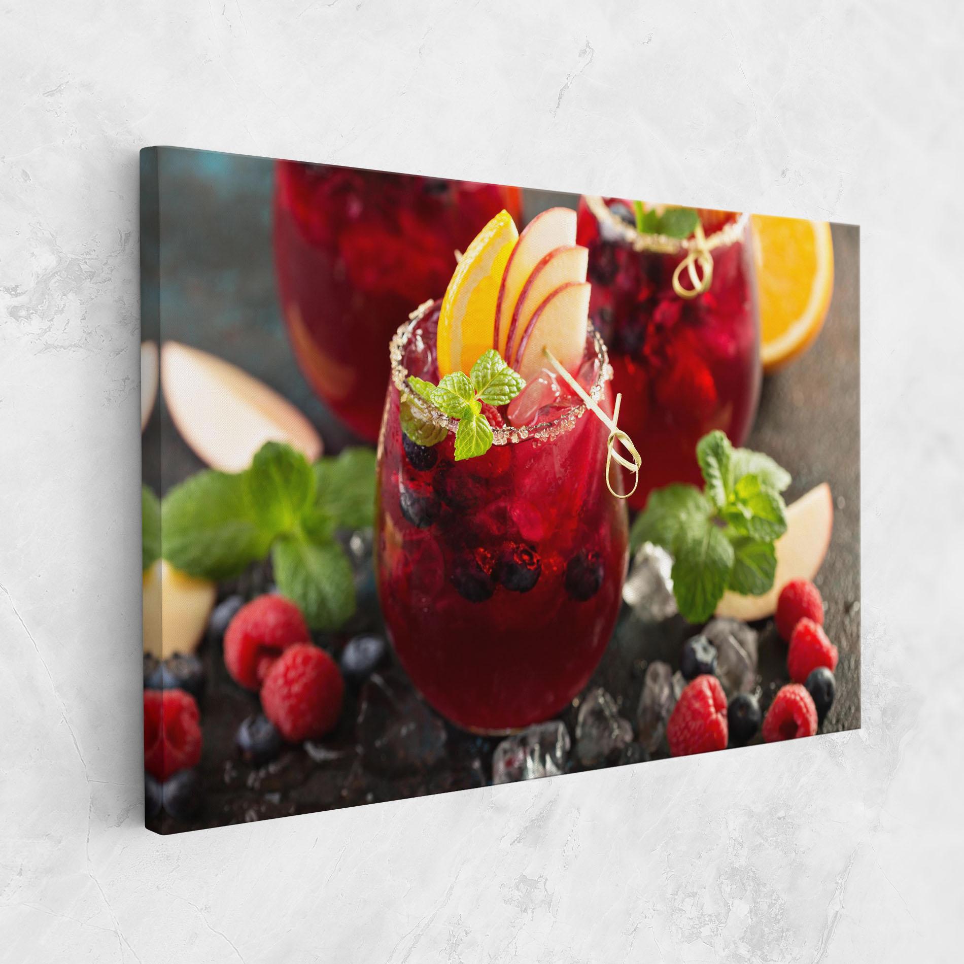Картина на платно Berry Drink mockup 1