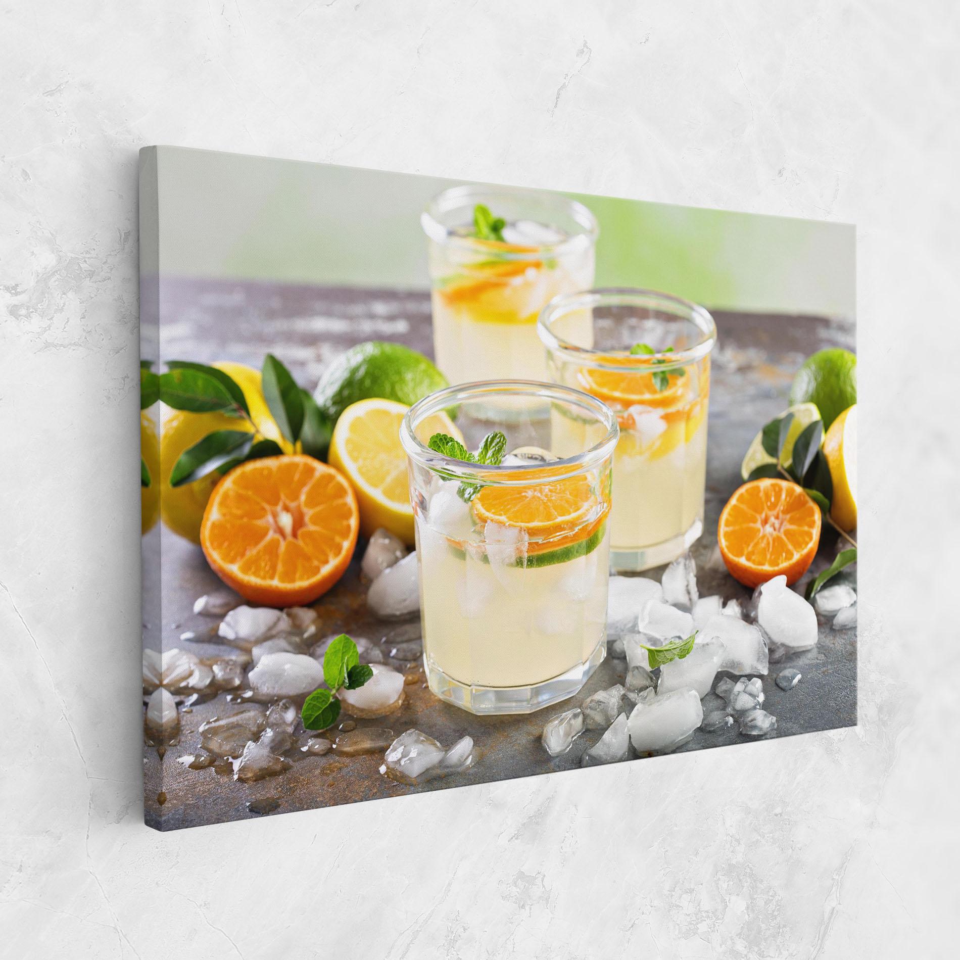 Картина на платно Citrus Fruit Lemonade mockup 1