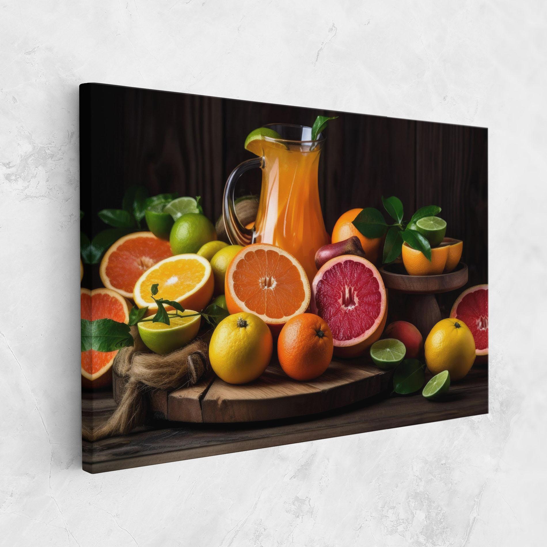 Картина на платно Glass Of Orange Juice mockup 1