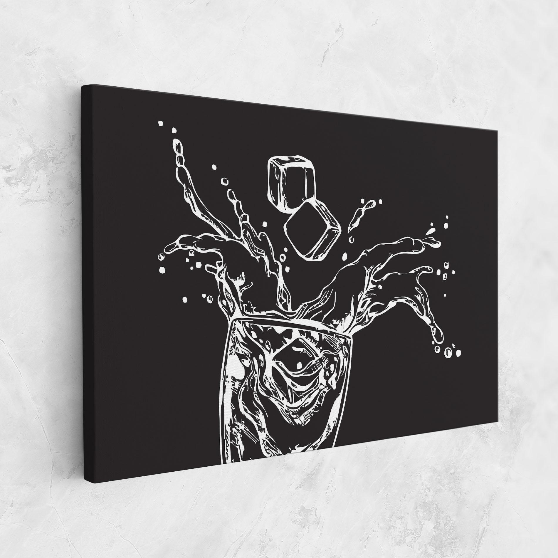 Картина на платно Ice Splash Drink mockup 1