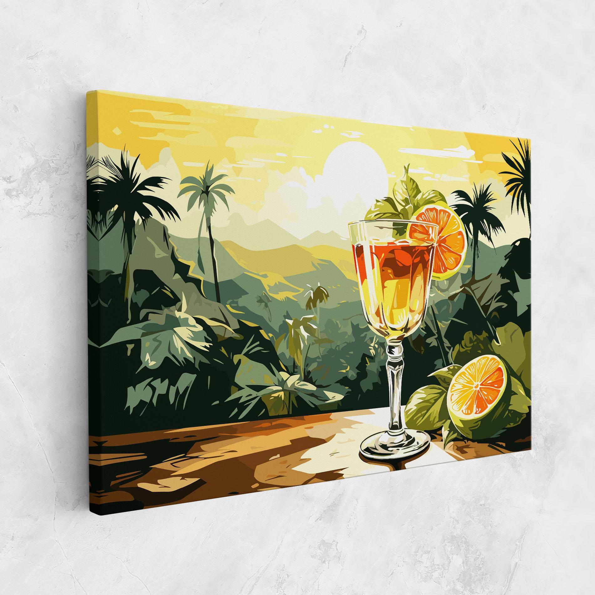 Картина на платно Orange Drink mockup 1