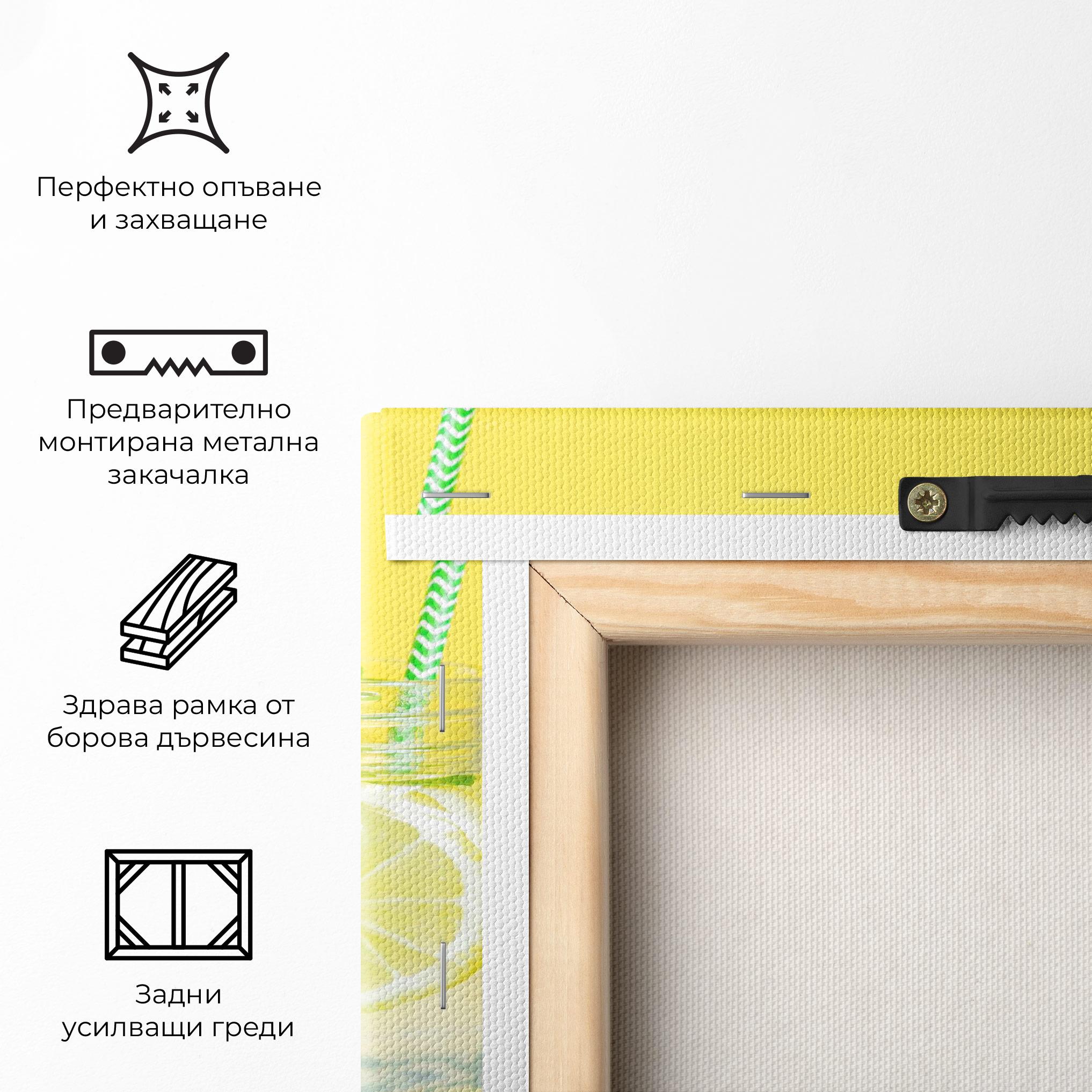 Картина на платно Citrus Lemonade Water mockup 5