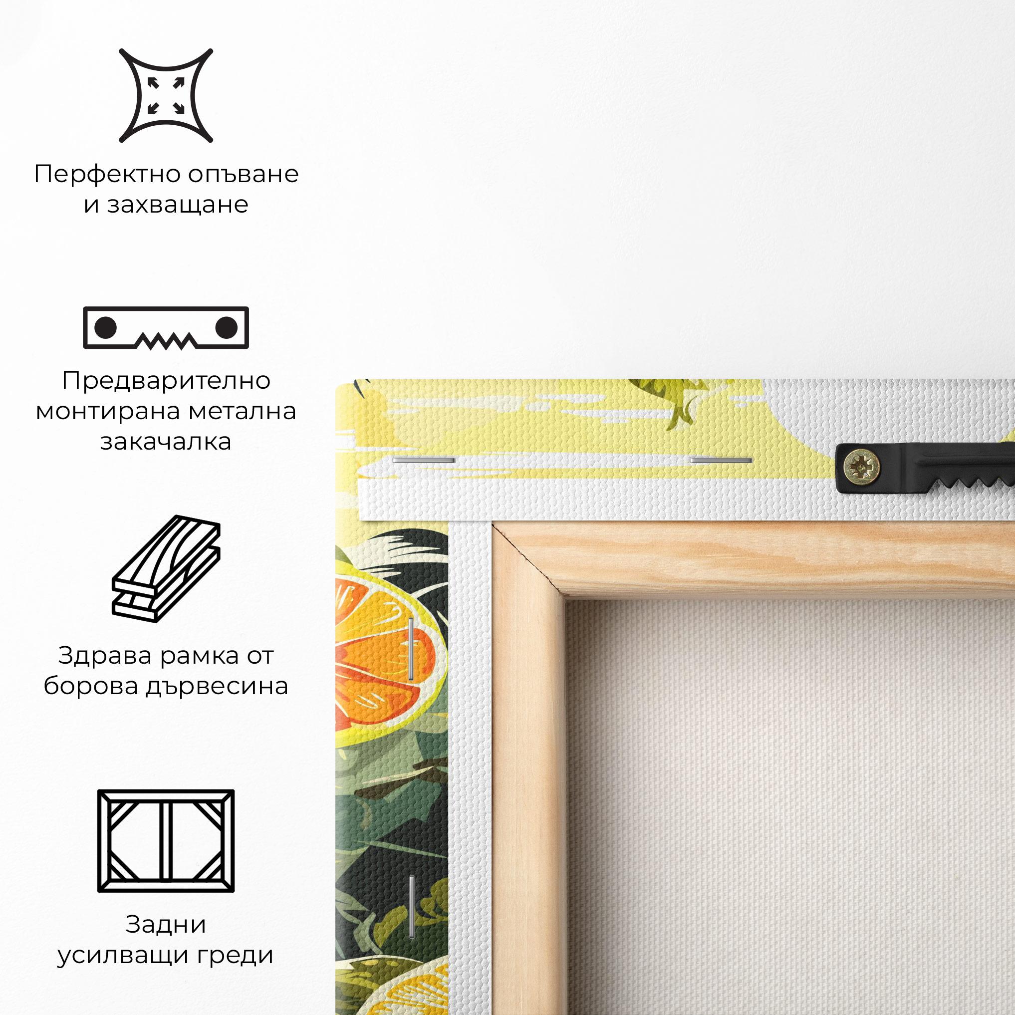 Картина на платно Orange Drink mockup 5