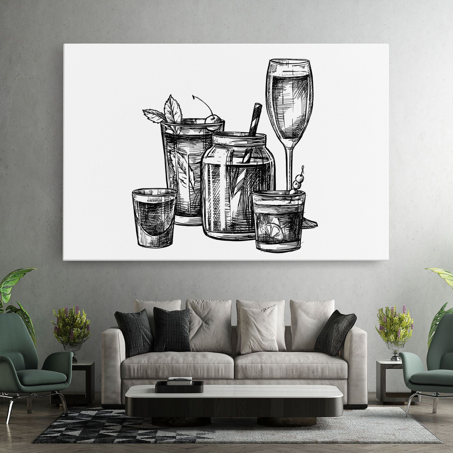 Black Line Drinks mockup 7