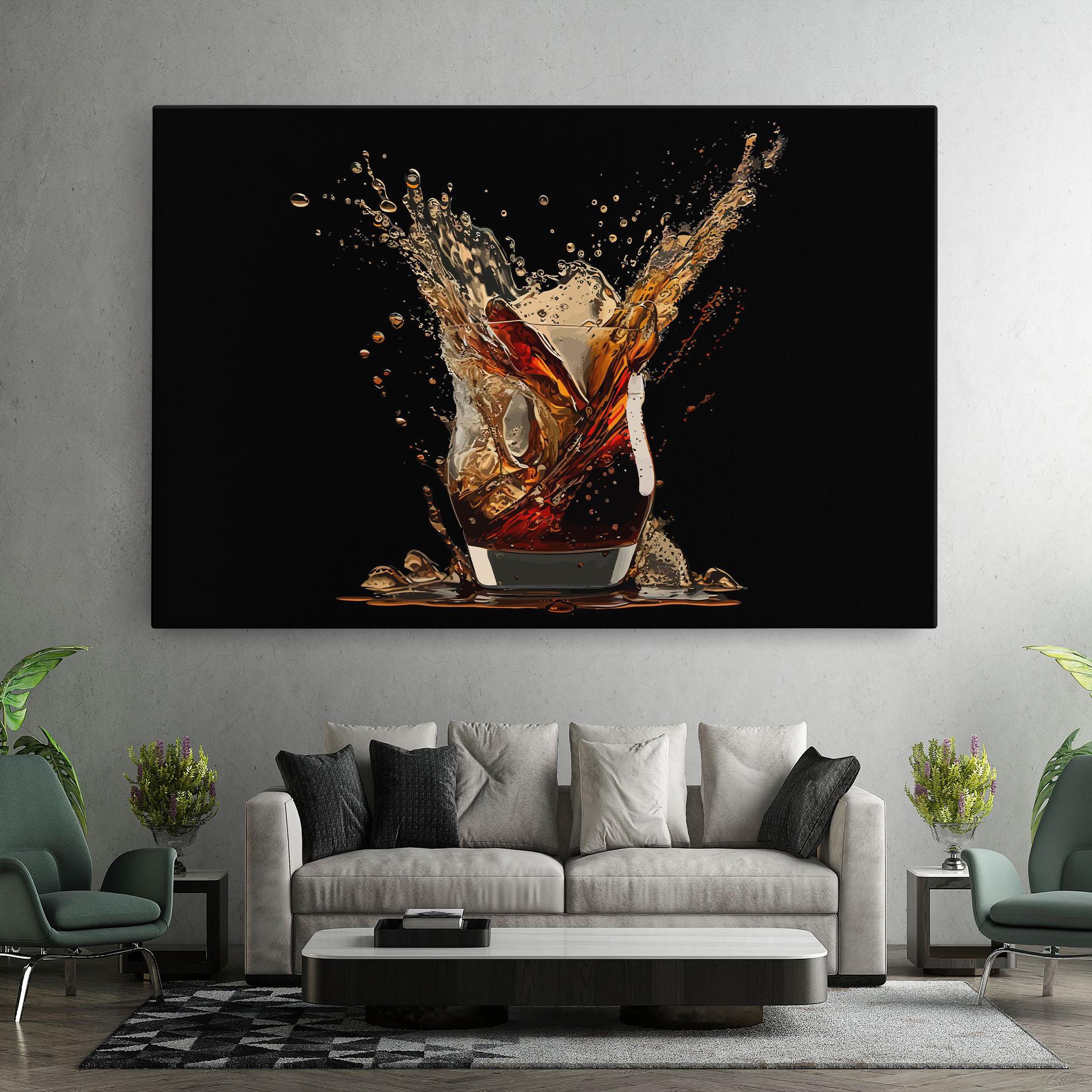 Картина на платно Cola Splash mockup 7