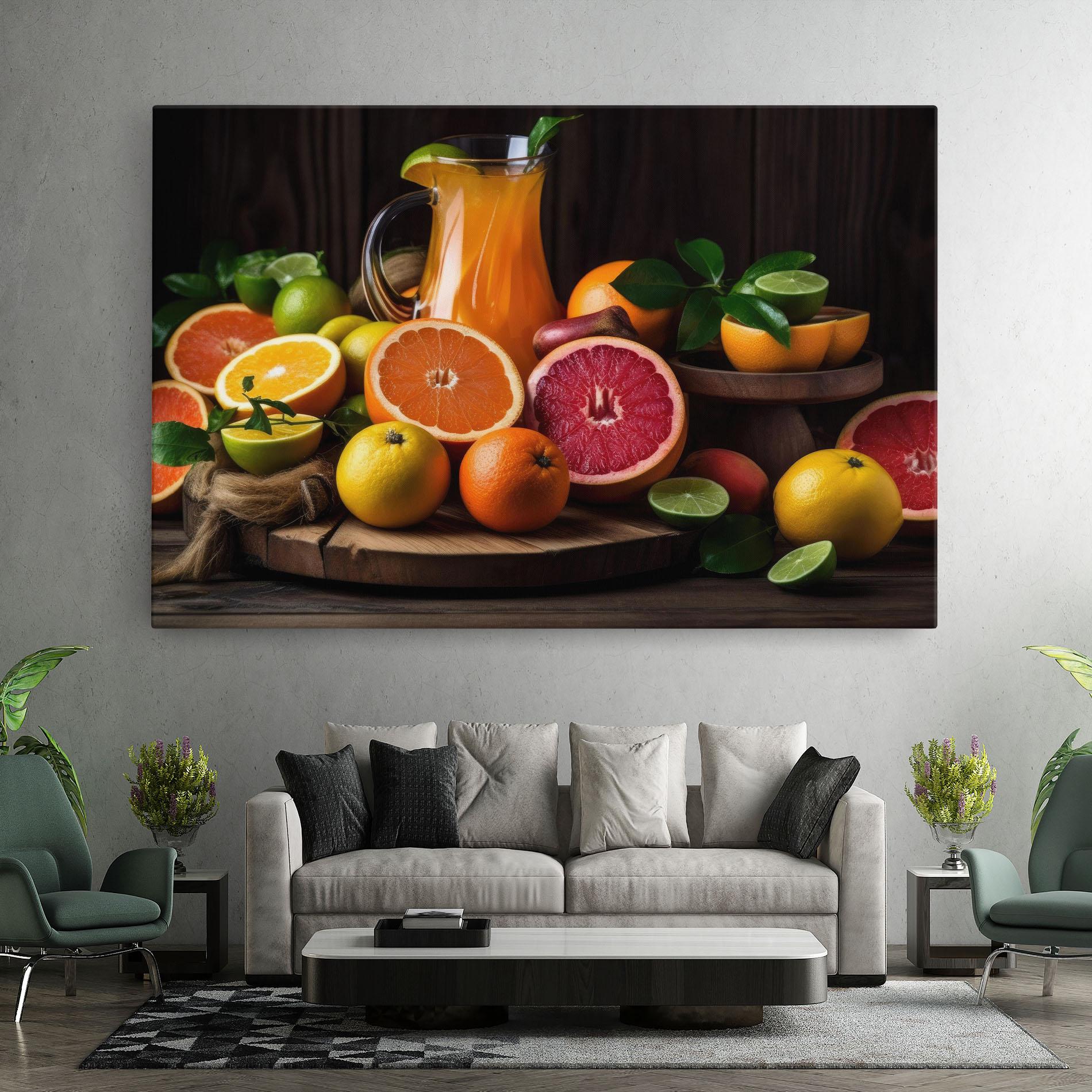 Картина на платно Glass Of Orange Juice mockup 7