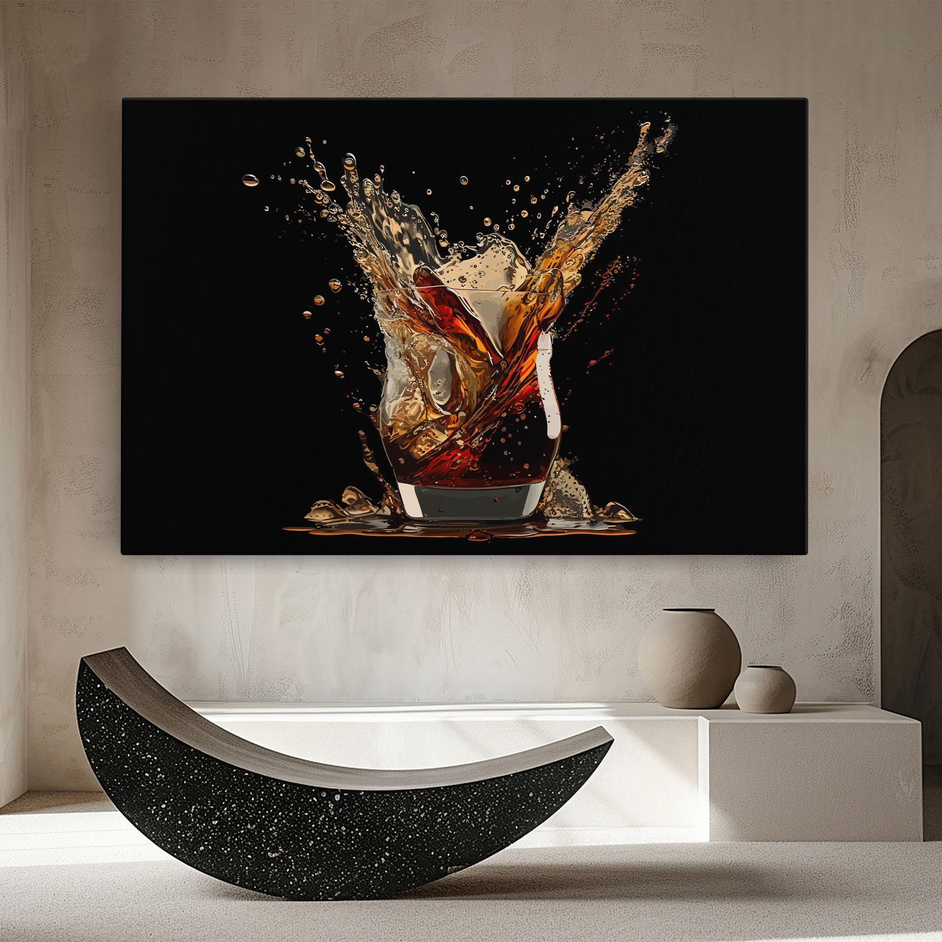 Картина на платно Cola Splash mockup 8