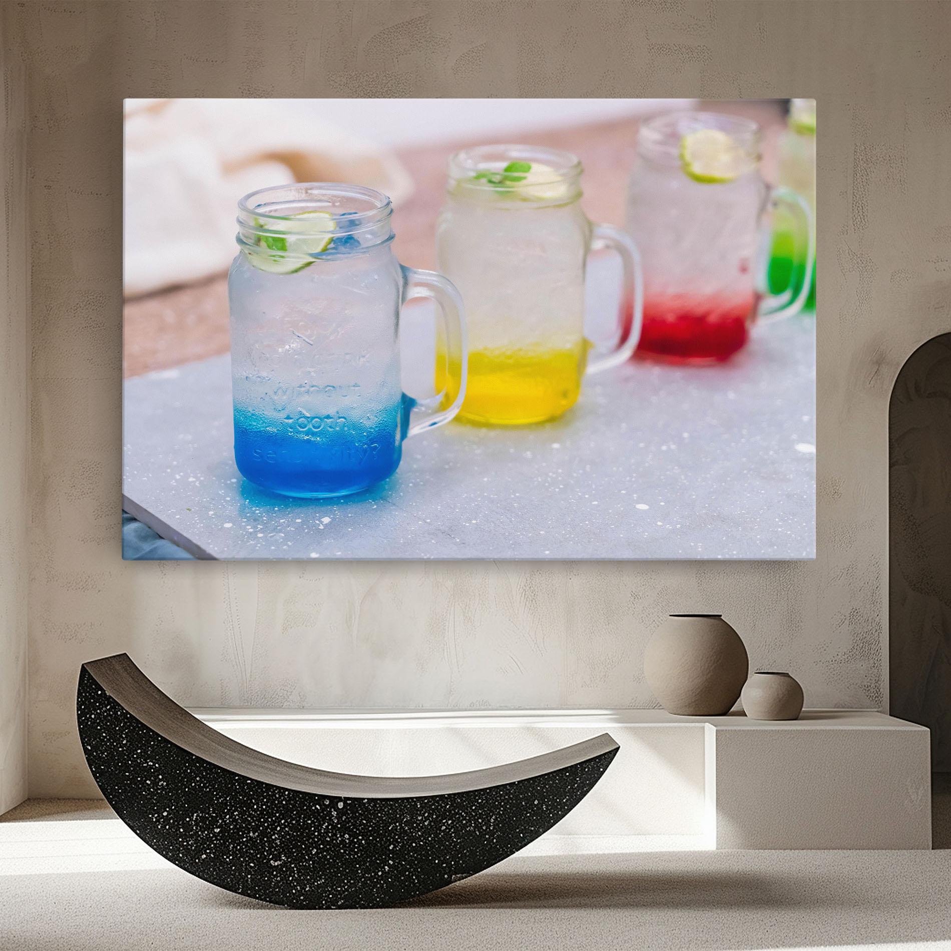 Картина на платно Colorful Italian Soda mockup 8