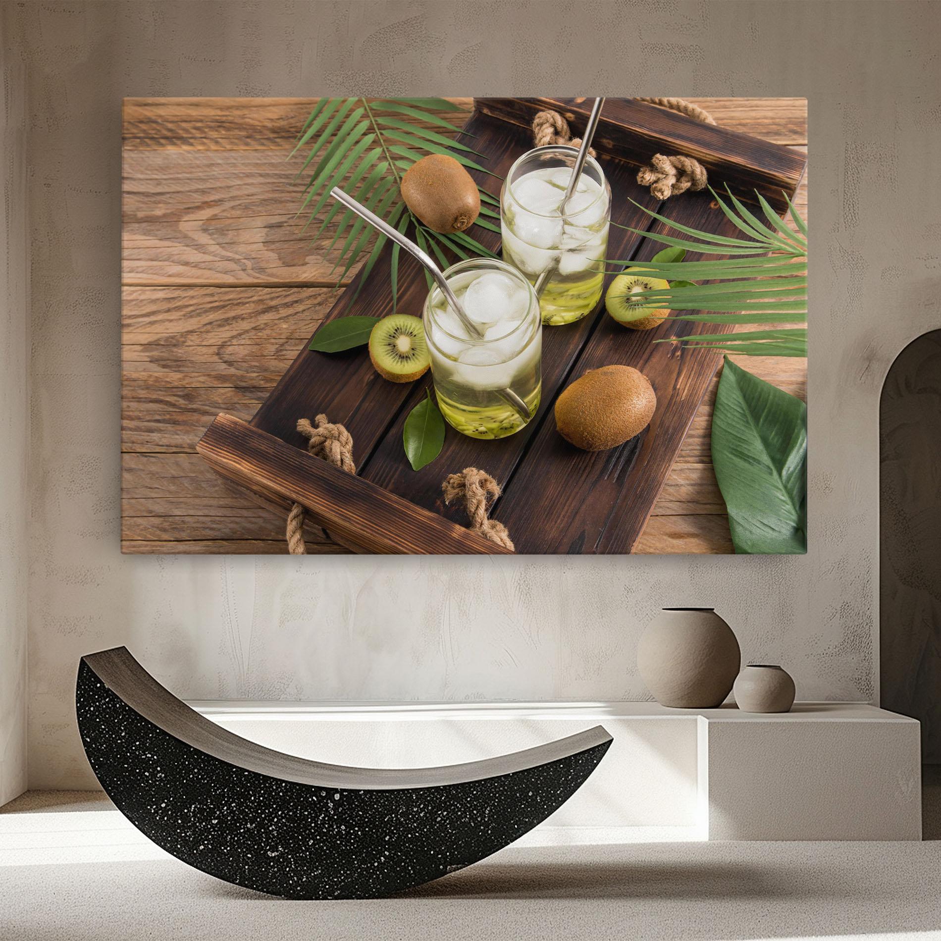 Картина на платно Kiwi Drinks mockup 8